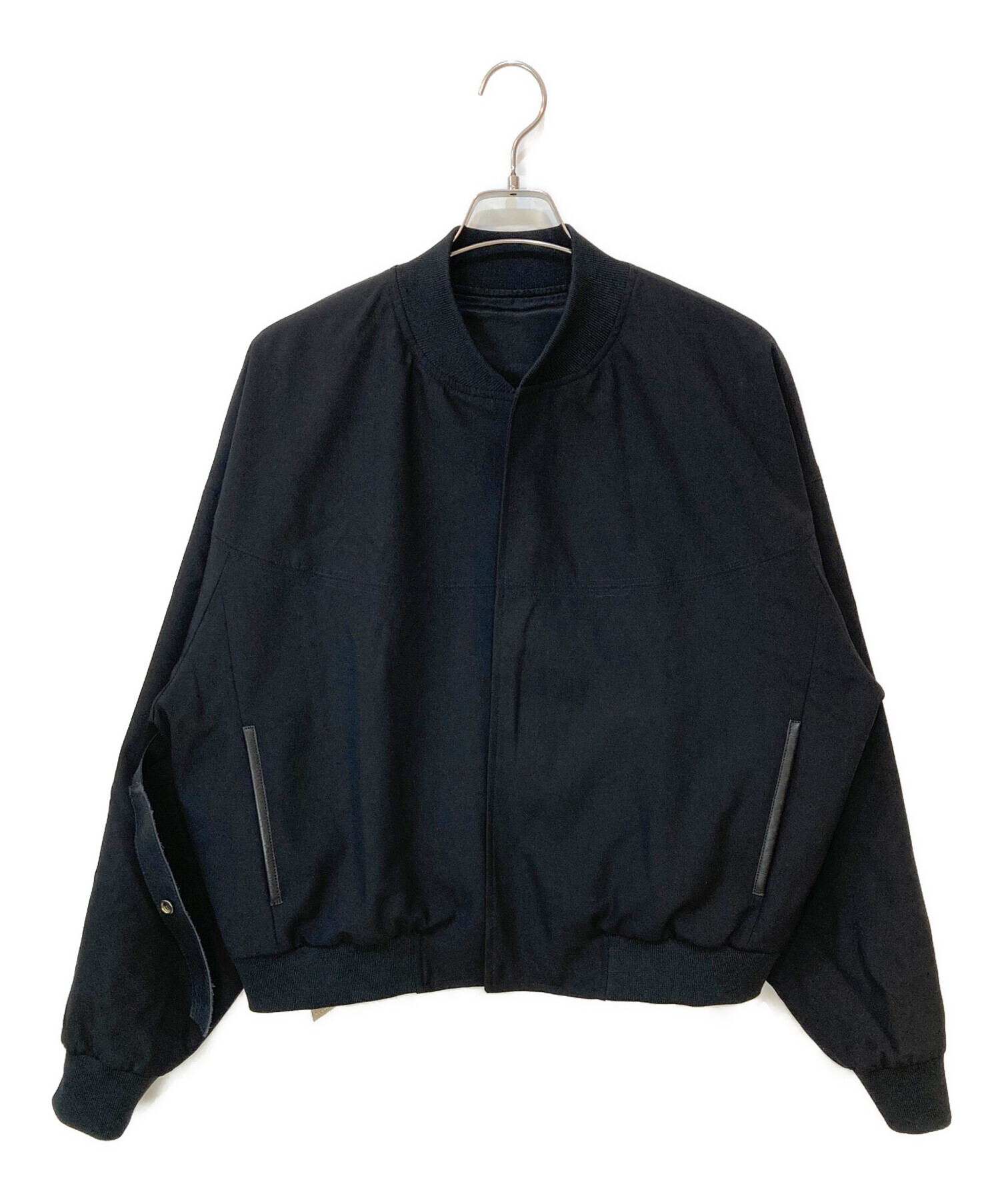 中古・古着通販】SUNSEA (サンシー) ダービーブルゾン ブラック サイズ 