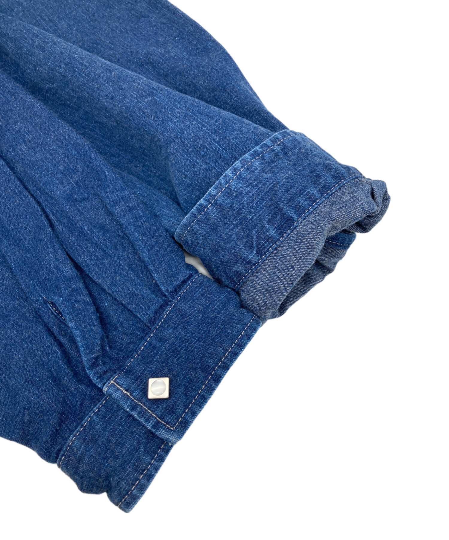 中古・古着通販】TENDERLOIN (テンダーロイン) DENIM SHT SNAP BUTTON