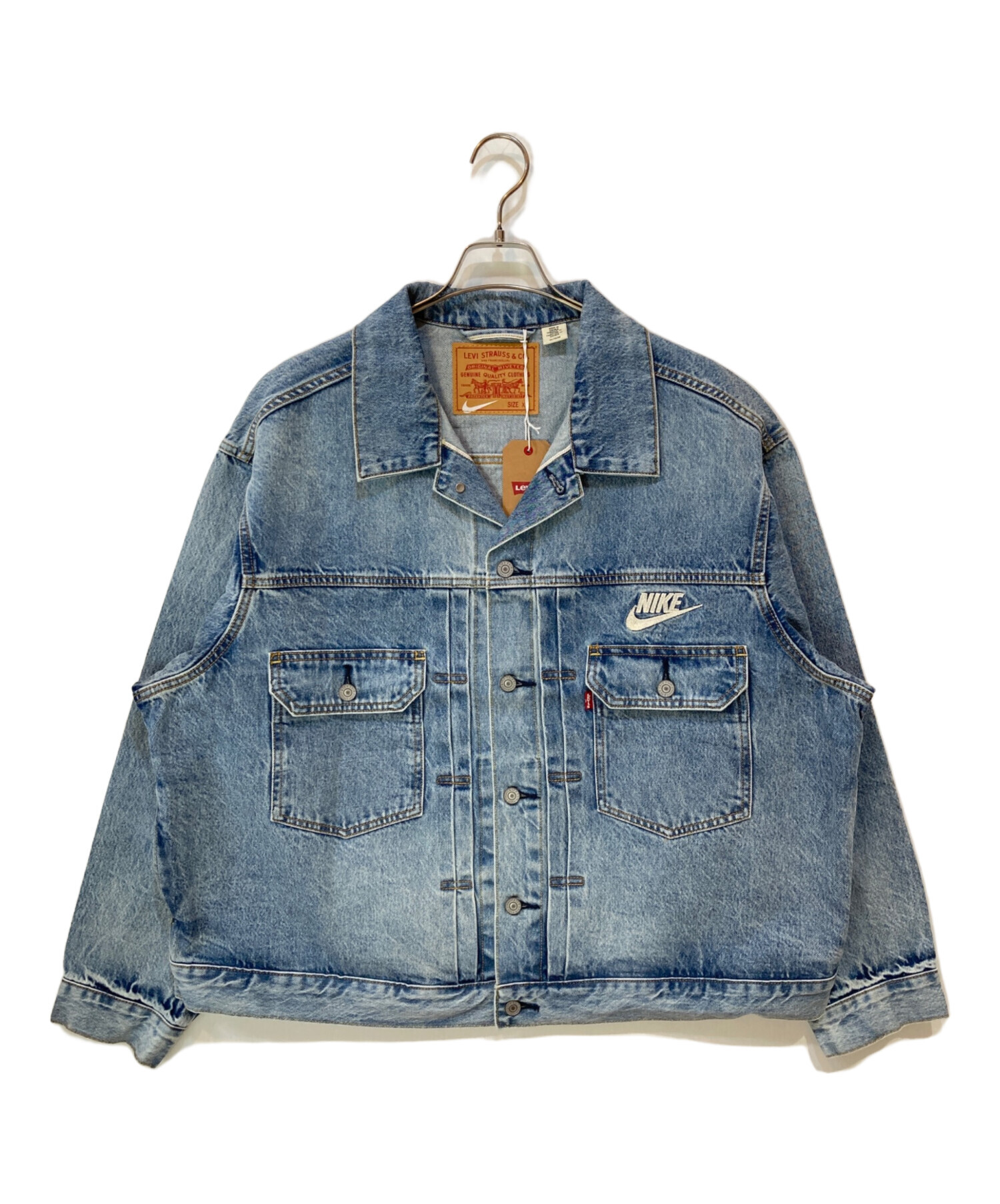 LEVI'S x Nike Denim Trucker Jacket Мサイズ 中古・古着通販】NIKE (ナイキ) LEVI'S (リーバイス) Denim Trucker