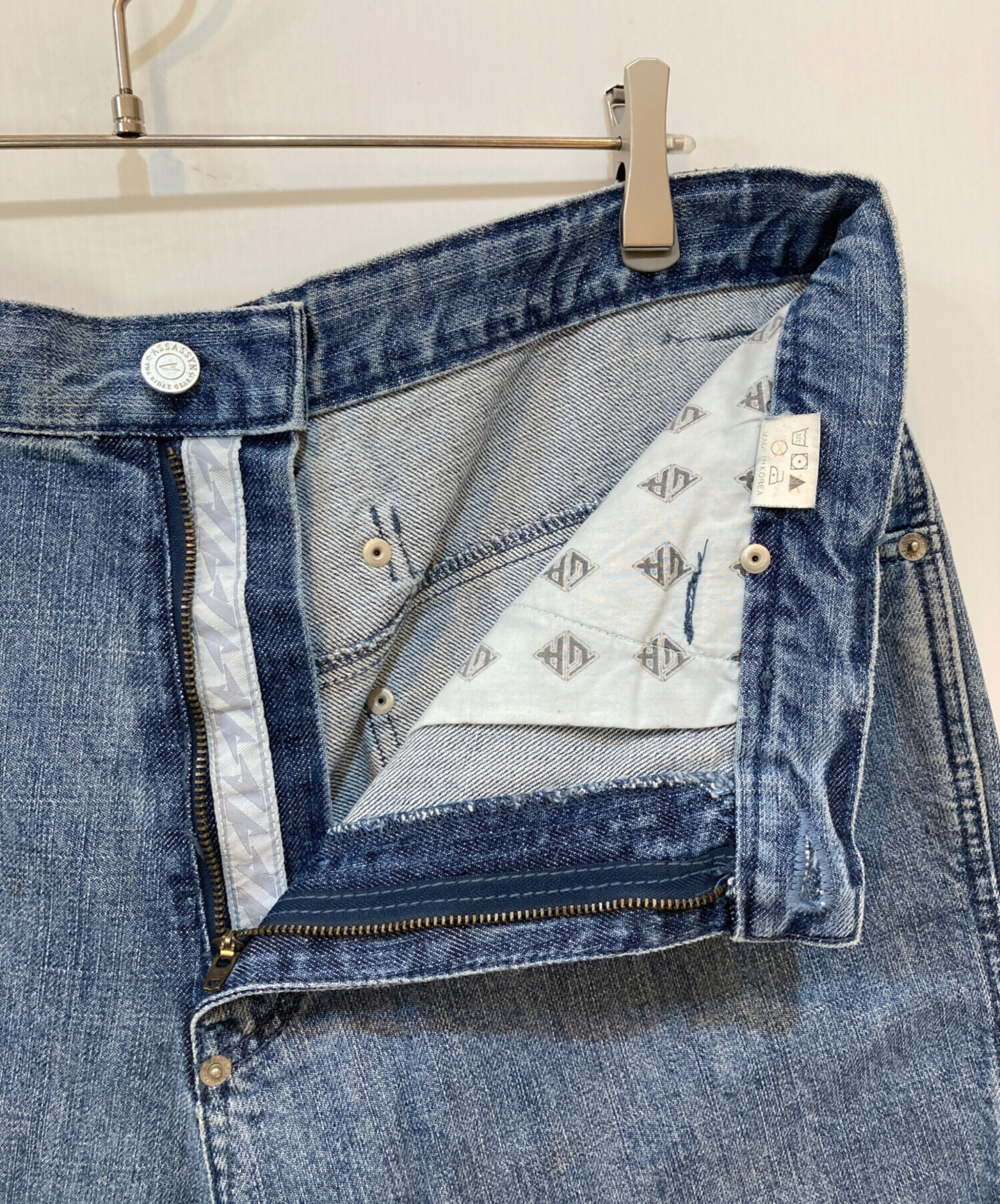 中古・古着通販】assassyn (アサシン) デニムハーフパンツ インディゴ