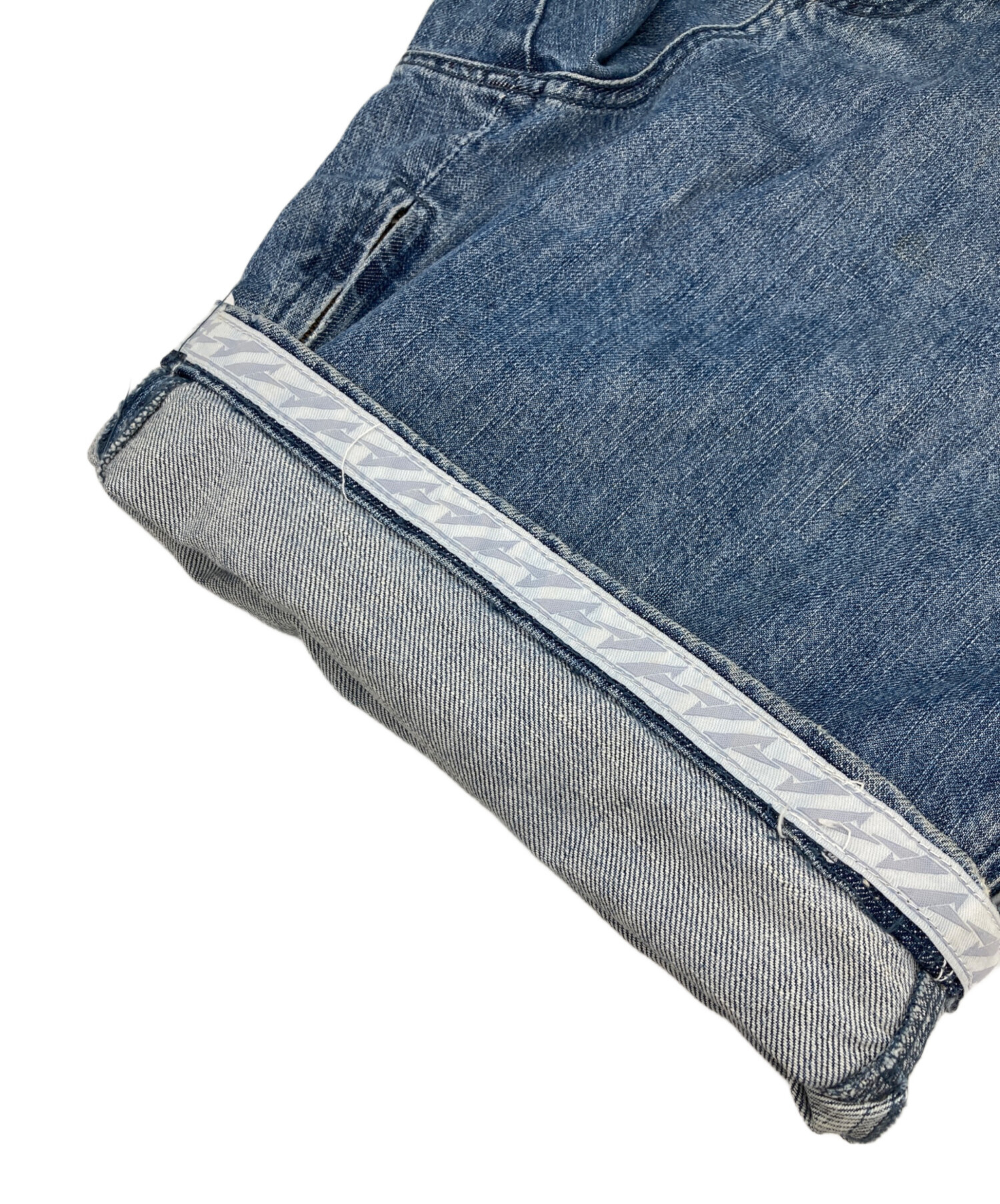 中古・古着通販】assassyn (アサシン) デニムハーフパンツ インディゴ