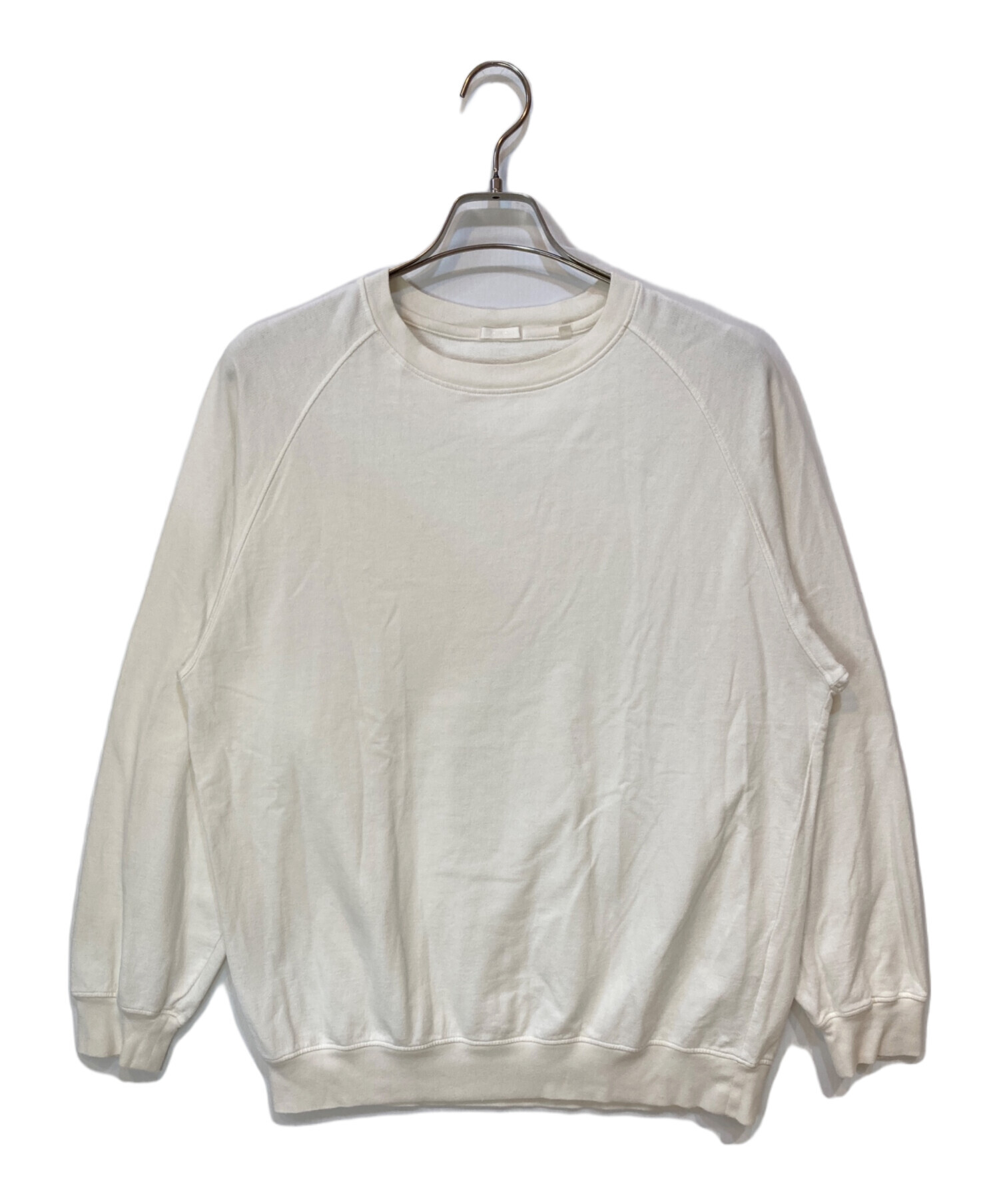 中古・古着通販】COMOLI (コモリ) コットンシルク長袖Tシャツ ホワイト 