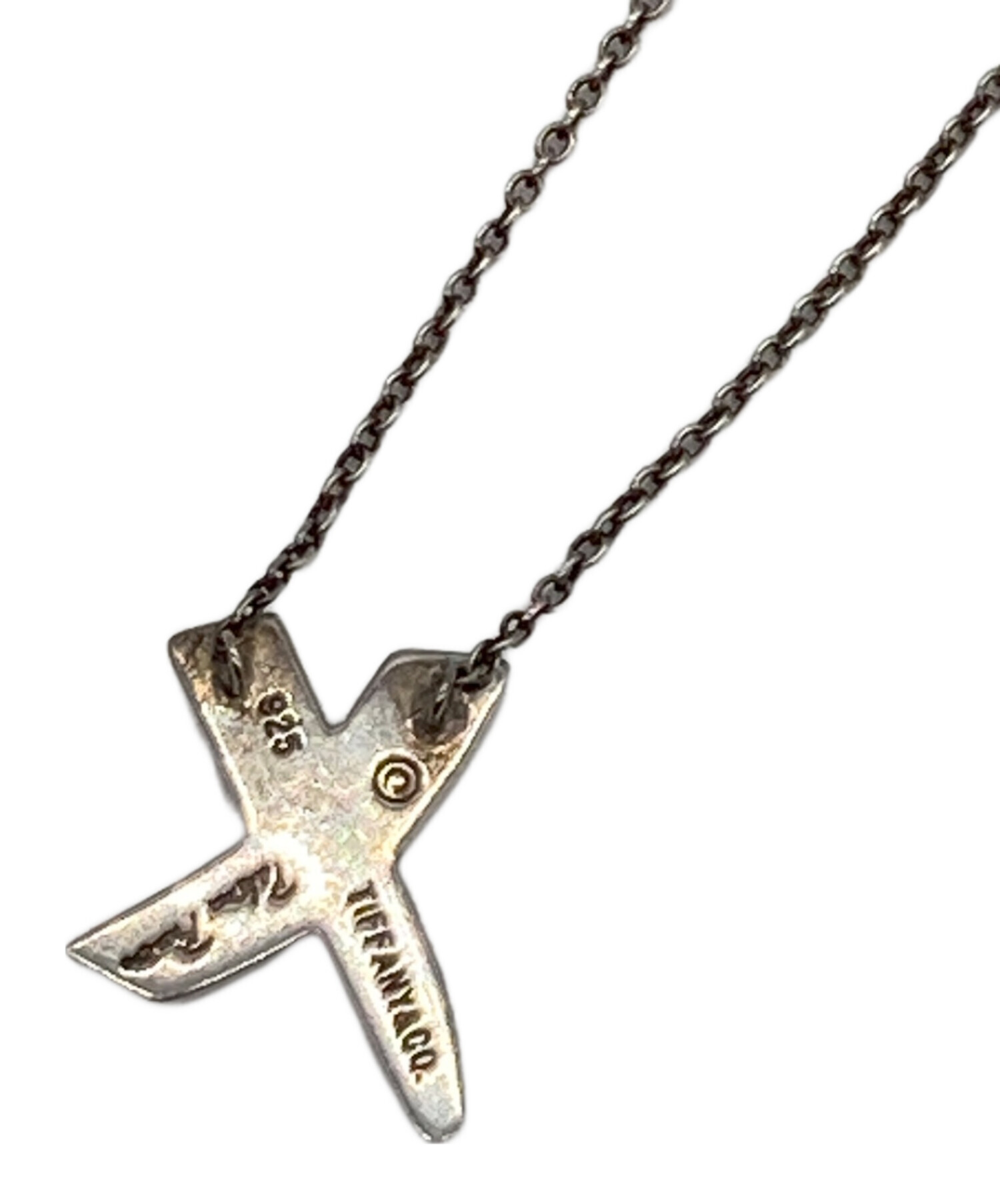中古・古着通販】Tiffany & Co. (ティファニー) キスクロスネックレス 