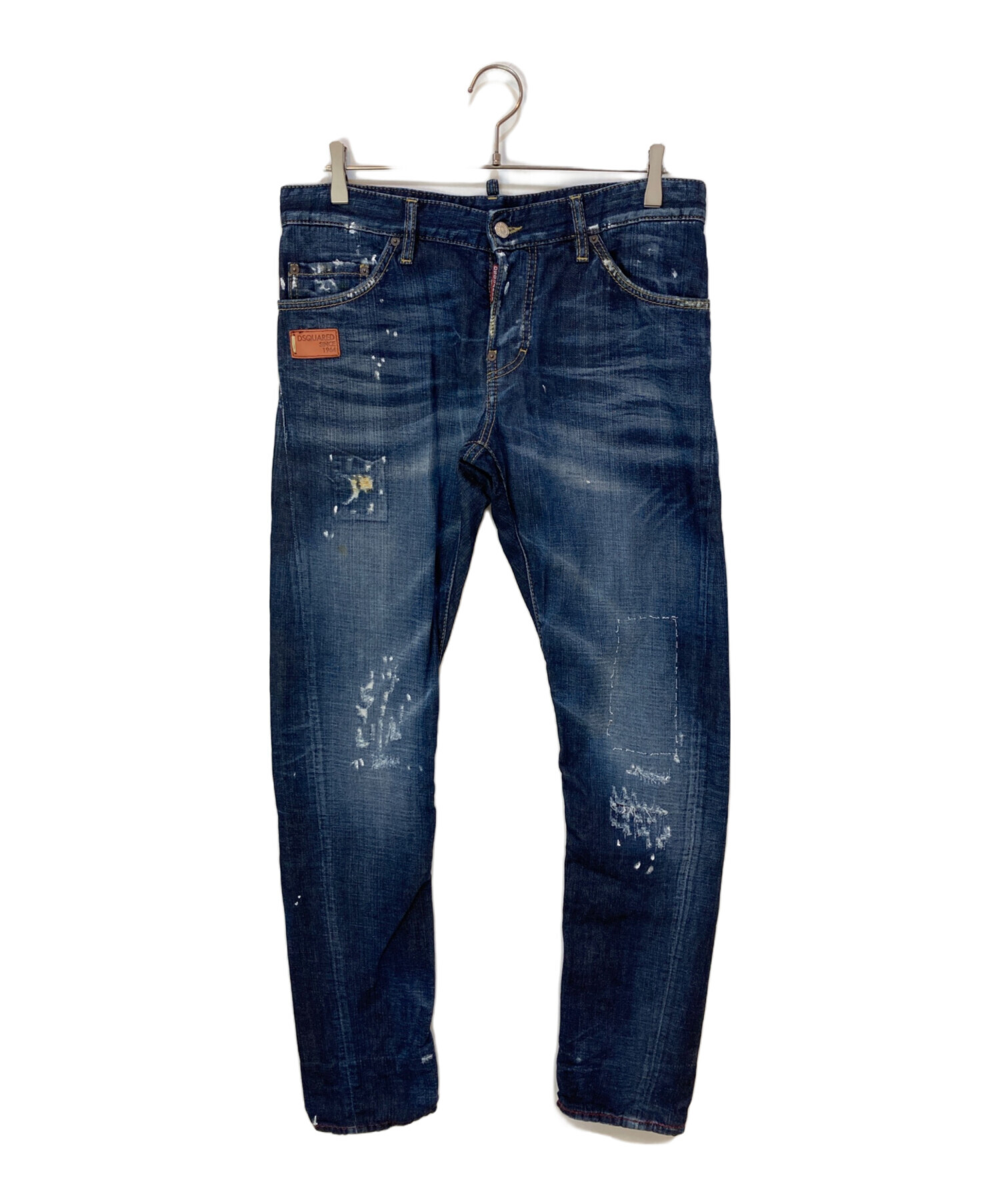 ディースクエアード デニムジャケット ペンキ加工 中古・古着通販】DSQUARED2 (ディースクエアード) ペイント加工