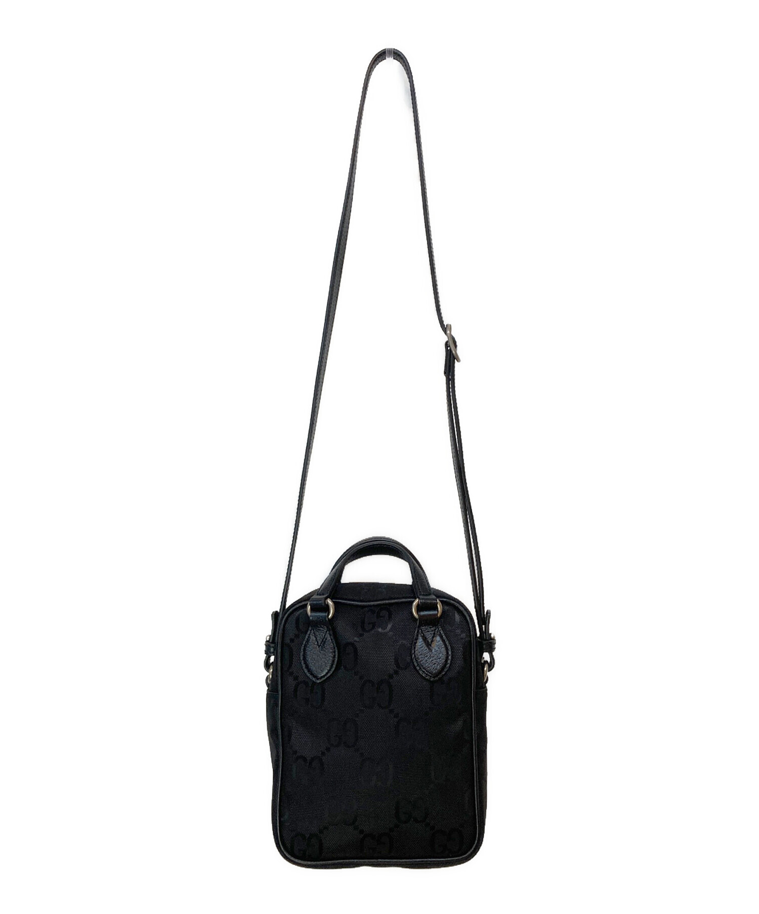 グッチ オブ　ザ　グリット ショルダーバッグ ナイロン 625850 ブラック ユニセックス GUCCI  中古 GUCCI（グッチ） オブ ザ グリット ショルダーバッグ ナイロン 625850