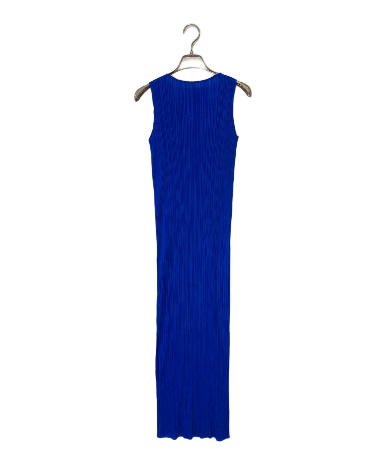 PLEATS PLEASEプリーツプリーズ ロイヤルブルー プリーツノースリーブ 中古・古着通販】PLEATS PLEASE (プリーツプリーズ) プリーツ