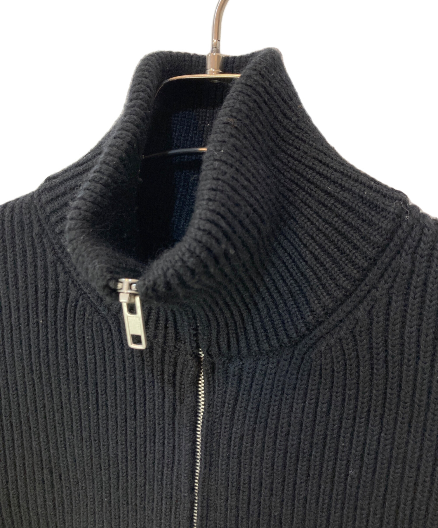 Maison Margiela①〈未使用級〉2019AWデザインニットSブラック メゾン マルジェラ MAISON MARGIELA ニット・セーター ワーク イン