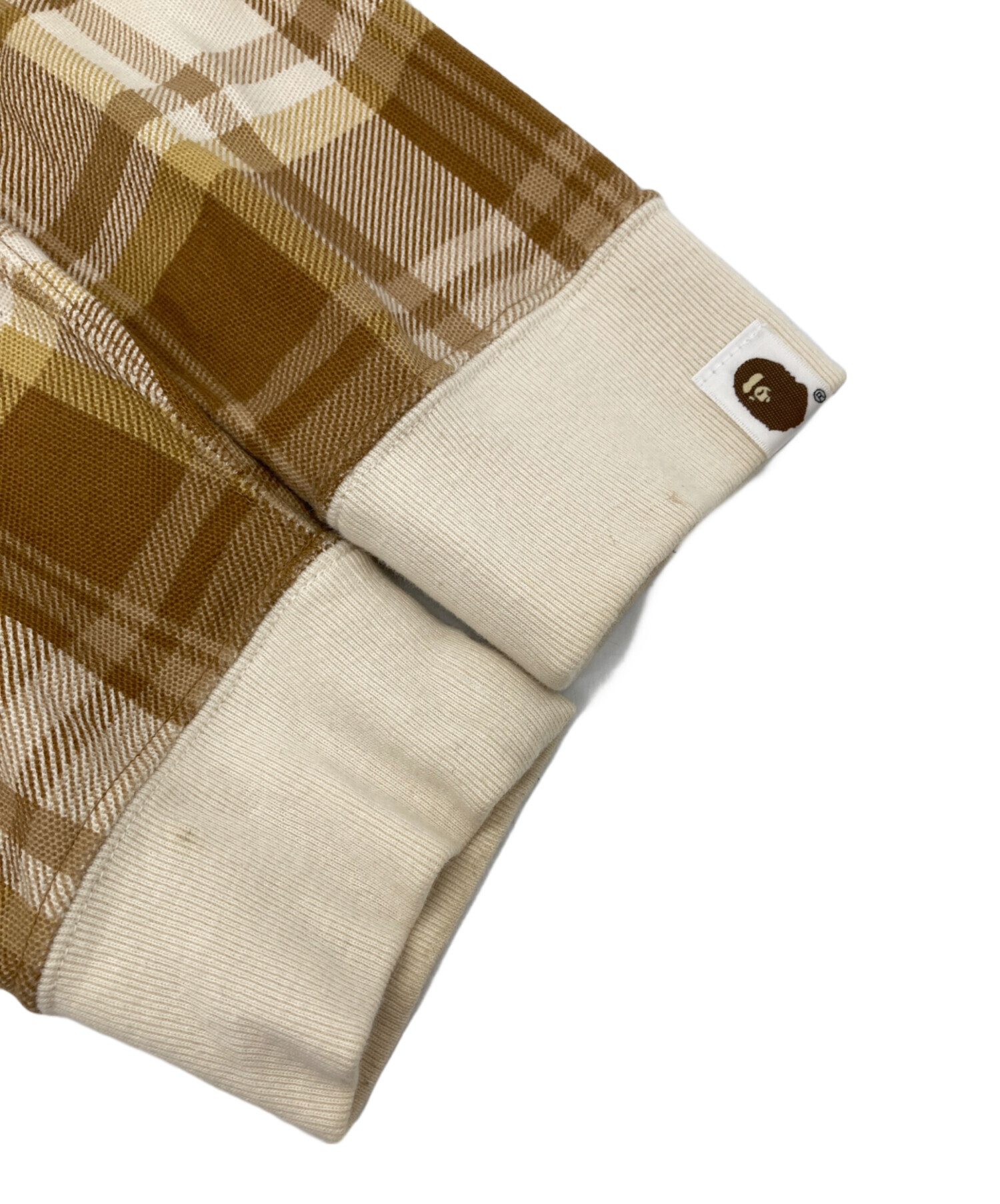 リ*ん様 A BATHING APE チェック柄パーカー Lサイズ A BATHING APE チェック柄パーカー Lサイズ