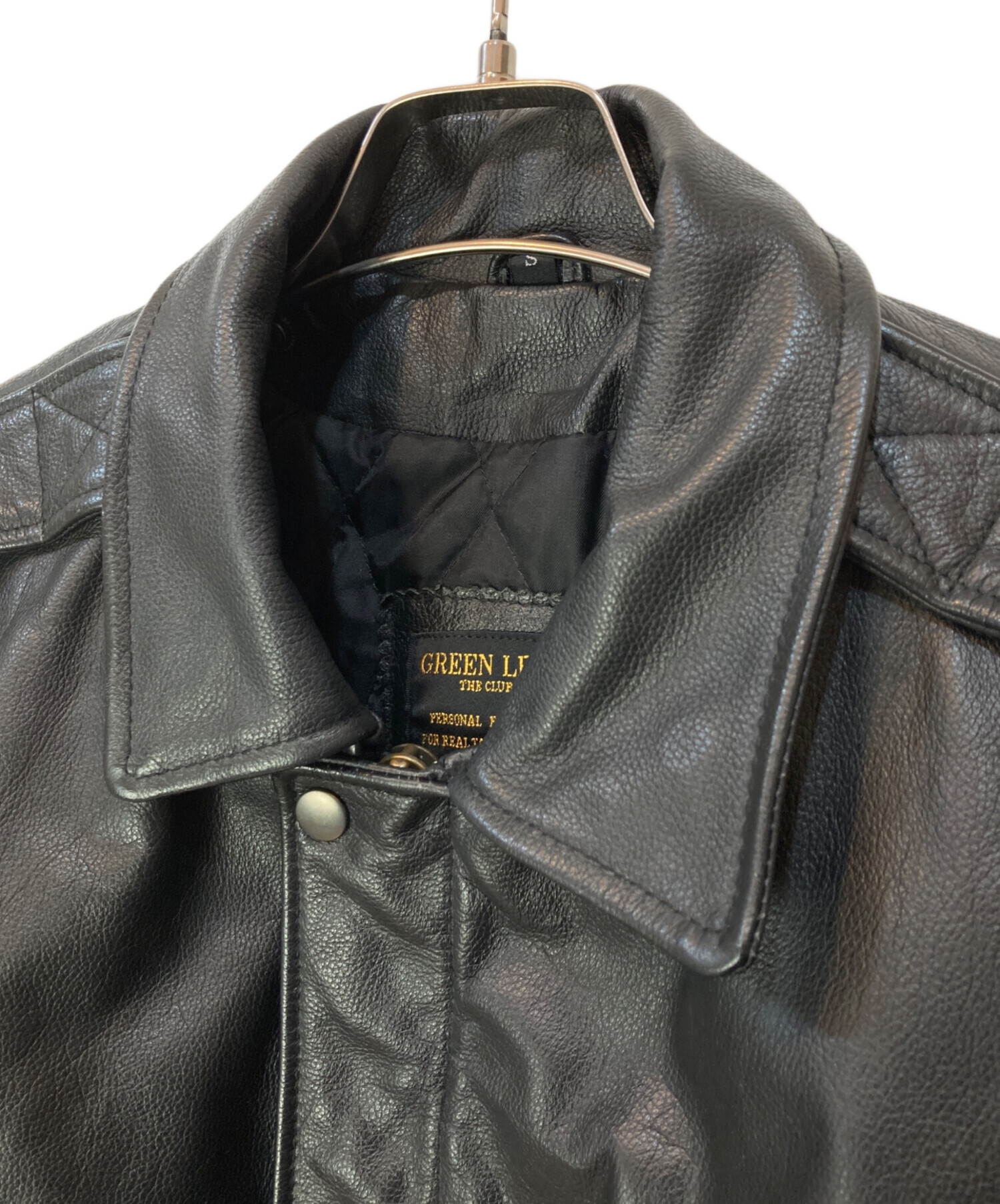 中古・古着通販】GREEN LEAF (グリーンリーフ) カウレザージャケット
