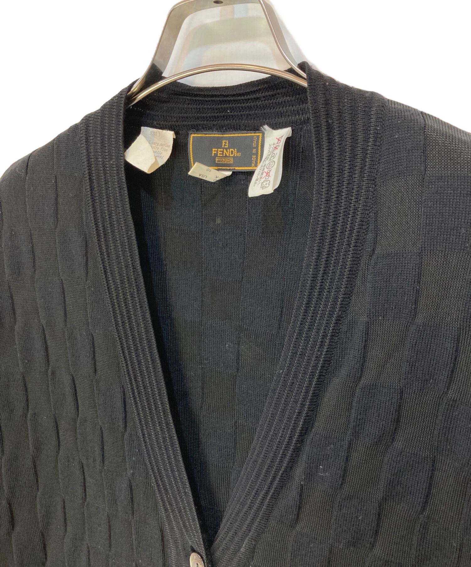 中古・古着通販】FENDI (フェンディ) ブロックチェックニット