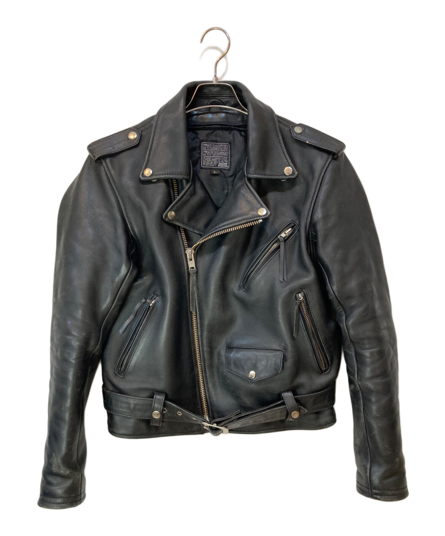 中古・古着通販】KADOYA (カドヤ) ダブルライダースジャケット 中古・古着通販】KADOYA (カドヤ) ダブルライダースジャケット