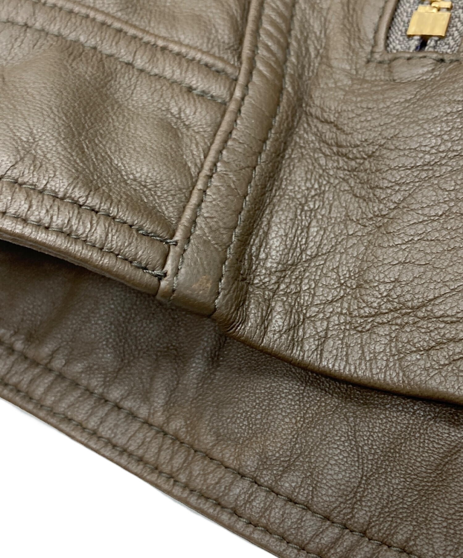 中古・古着通販】Noble (ノーブル) ソフトラムレザーライダース