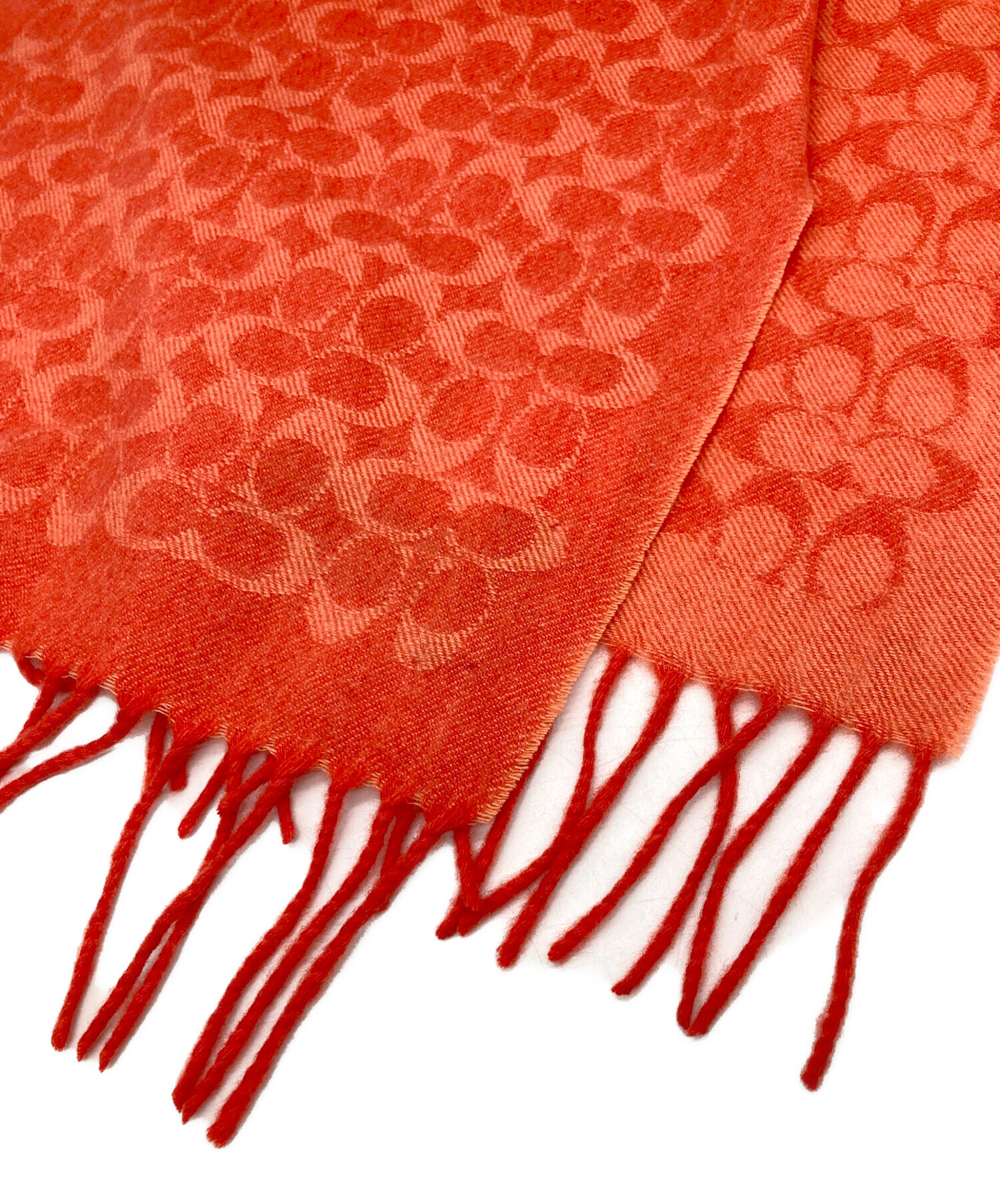 中古・古着通販】COACH (コーチ) ウールカシミヤ シグネチャーマフラー