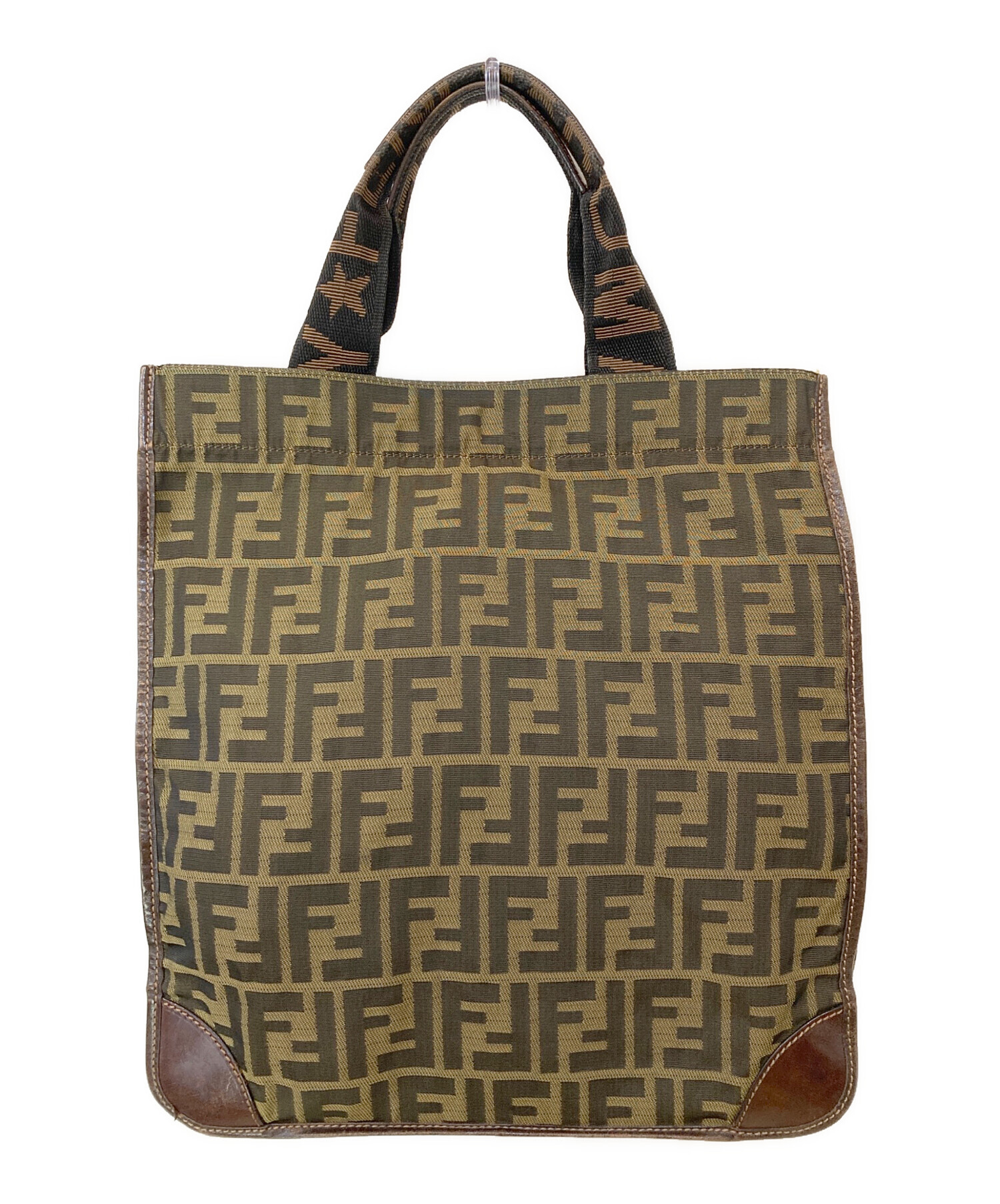 中古・古着通販】FENDI (フェンディ) ズッカ柄 ハンドバッグ ベージュ 