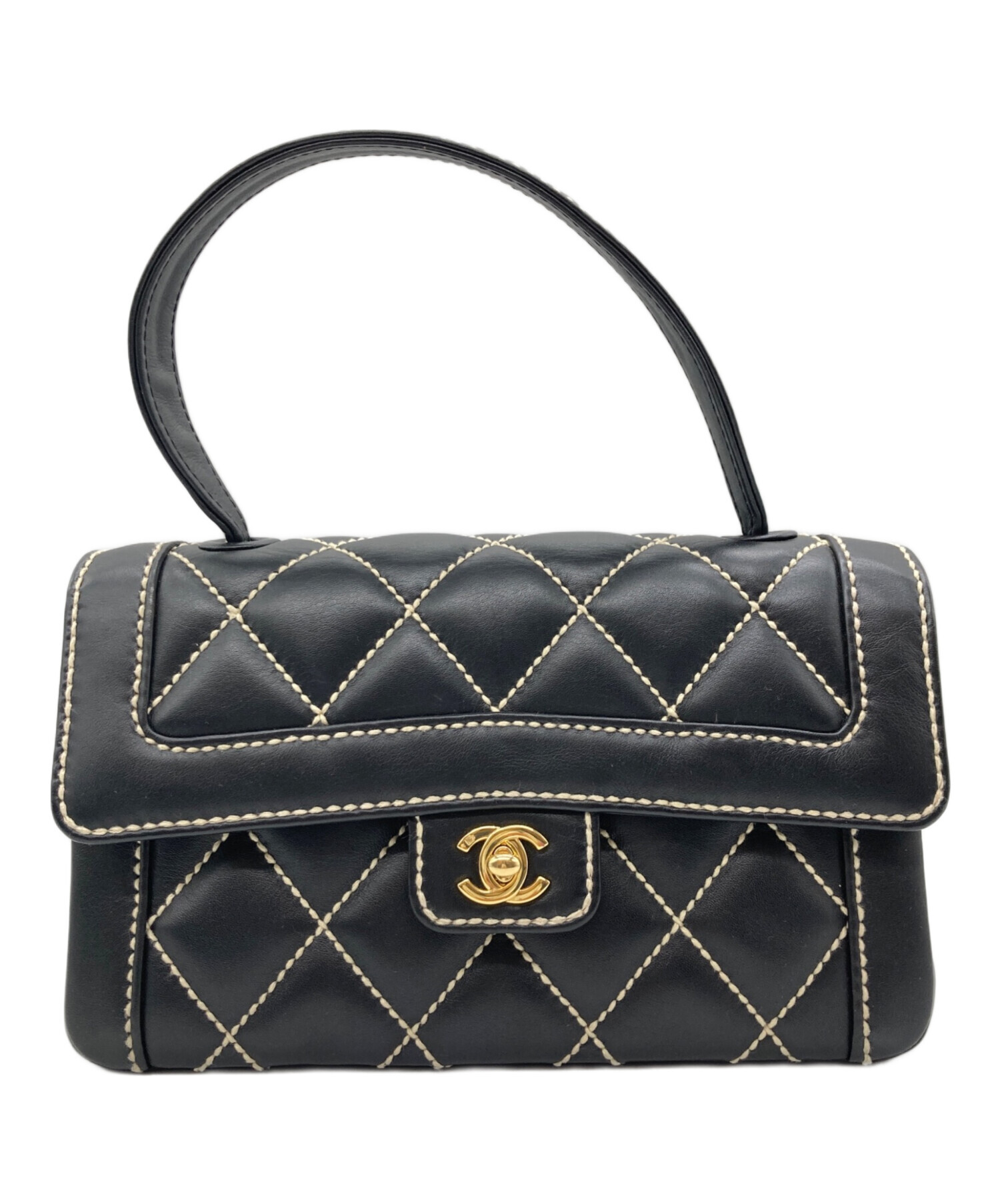 中古・古着通販】CHANEL (シャネル) ワイルドステッチ ハンドバッグ 
