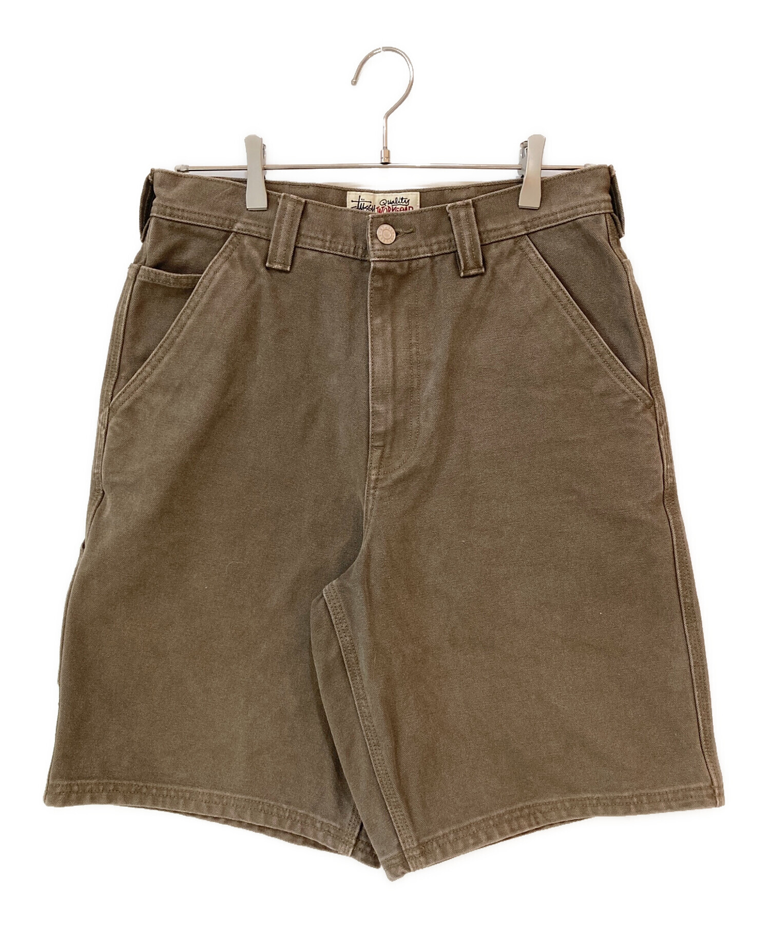 中古・古着通販】stussy (ステューシー) Work Short Washed Canvas