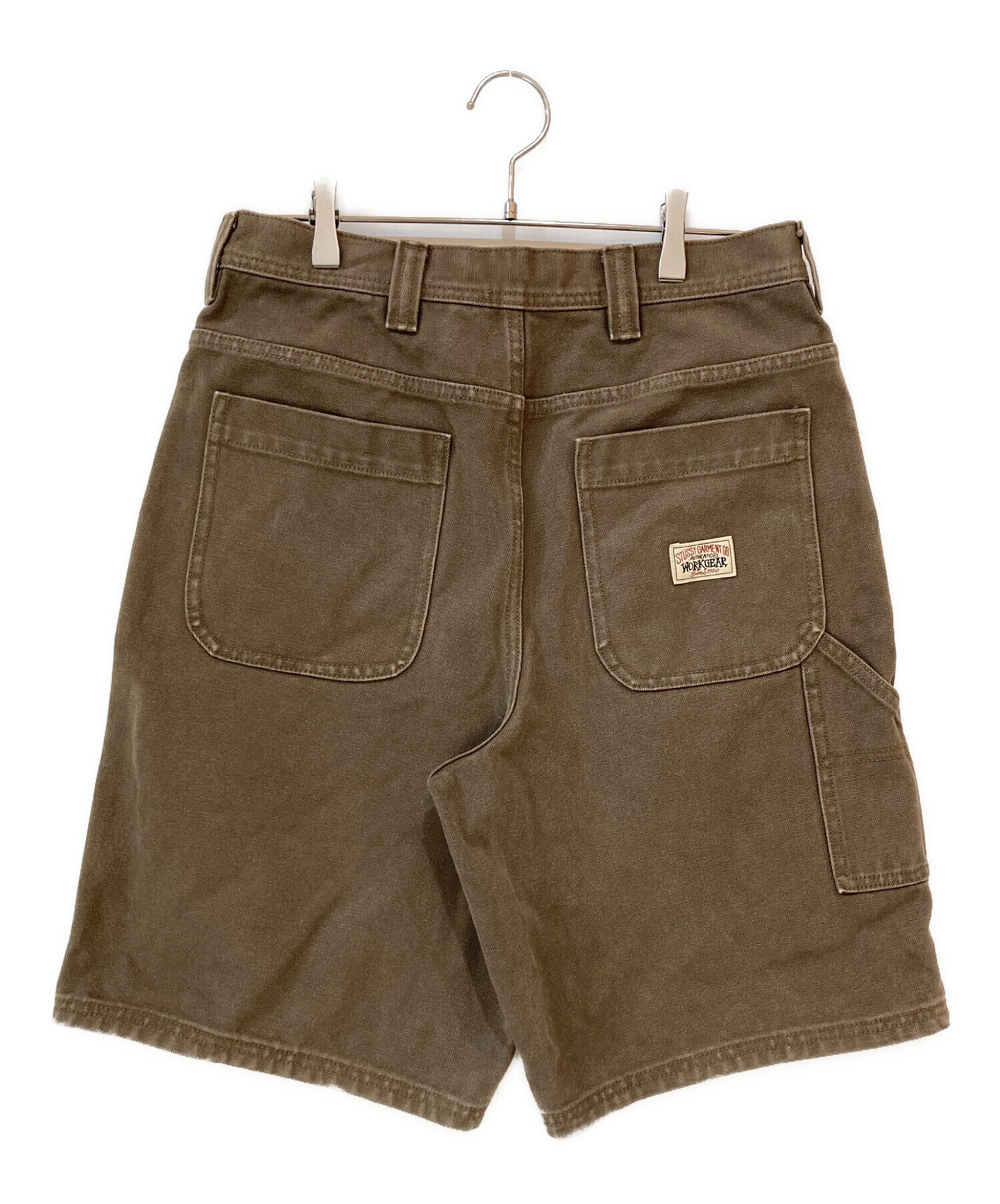 【美品】STUSSY ワークショーツ サイズ36 中古・古着通販】stussy (ステューシー) Work Short Washed Canvas