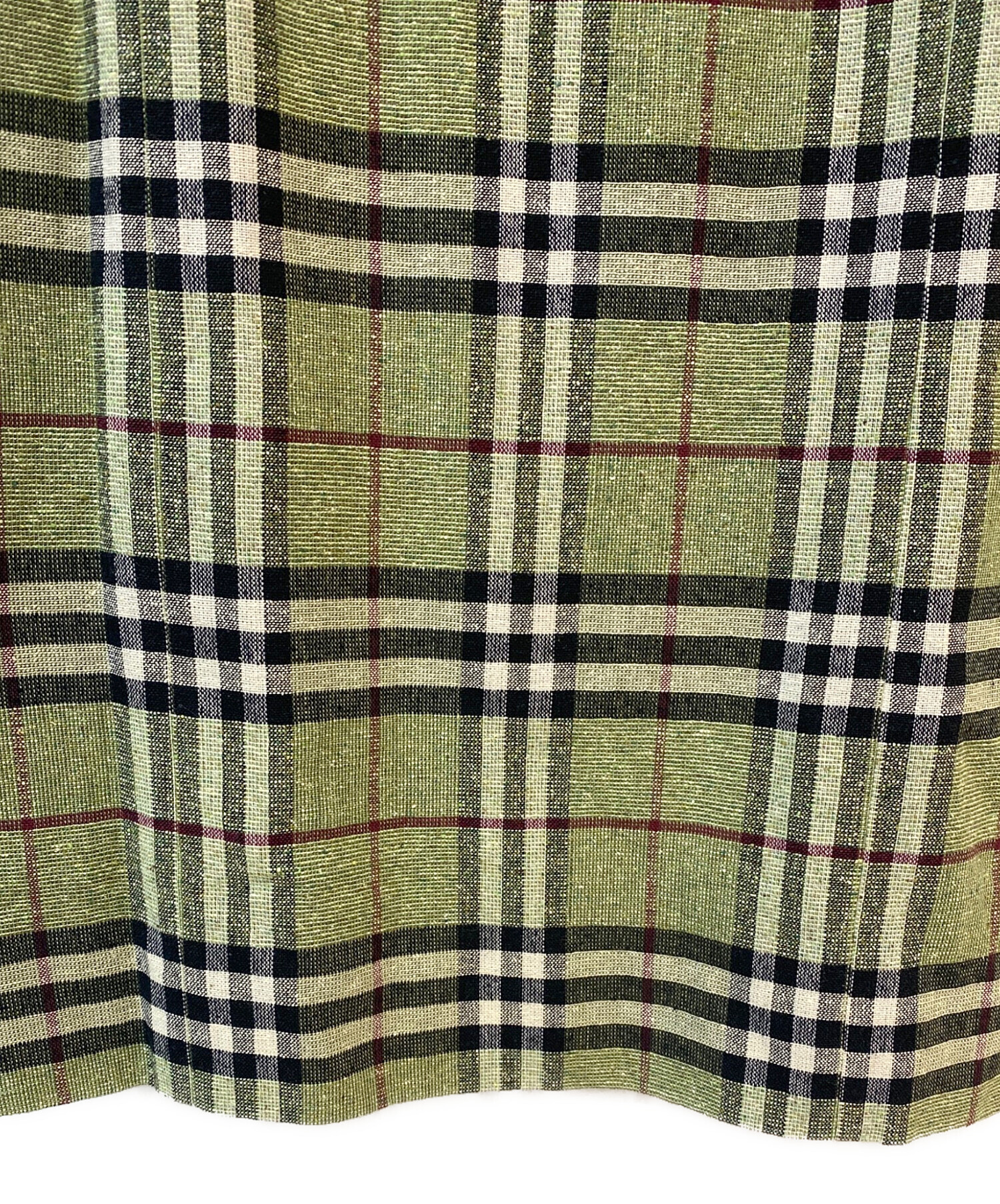BURBERRY LONDON ノバチェック ノースリーブワンピース リネン 麻 中古・古着通販】BURBERRY LONDON (バーバリーロンドン) ノヴァ