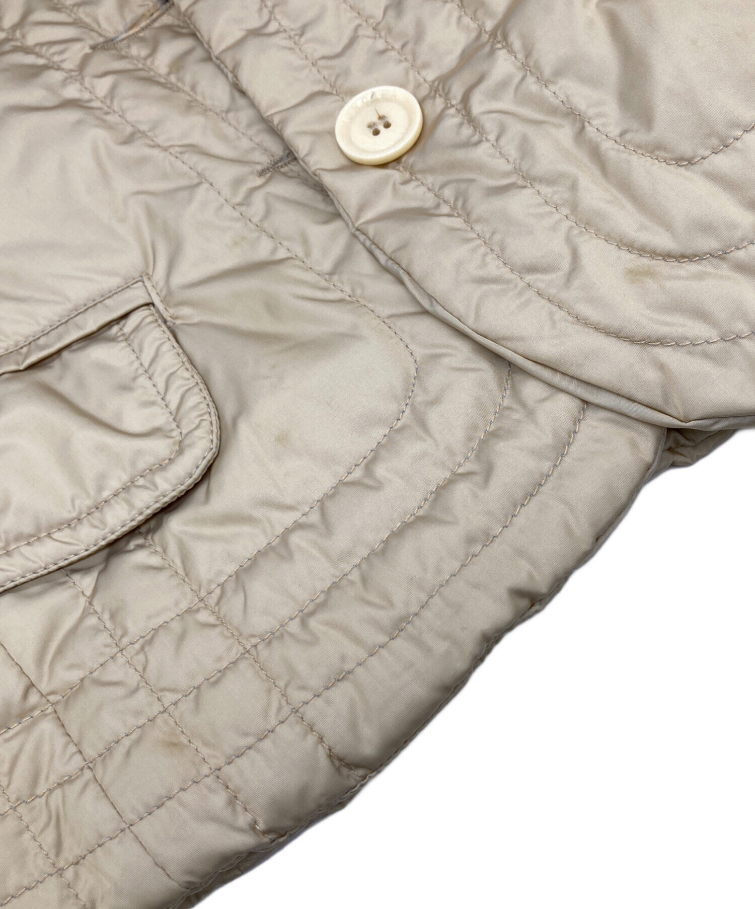 MONCLER ベージュ テーラードジャケット 中古・古着通販】MONCLER (モンクレール) ダウンテーラード