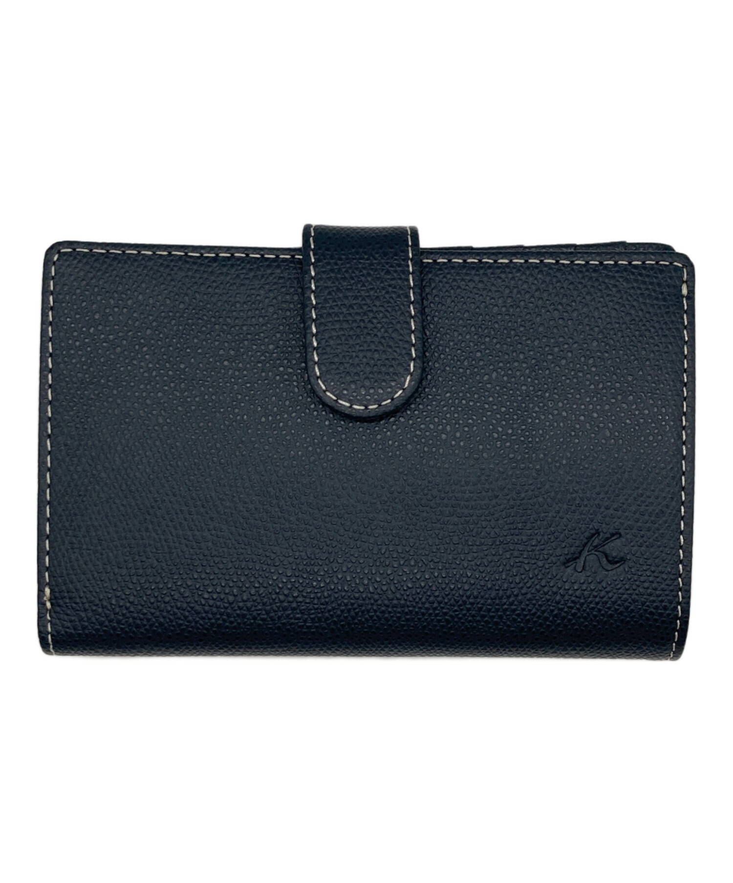 新品　kitamura キタムラ 二つ折り財布　ネイビー紺 中古・古着通販】KITAMURA (キタムラ) 2つ折り財布 ネイビー サイズ