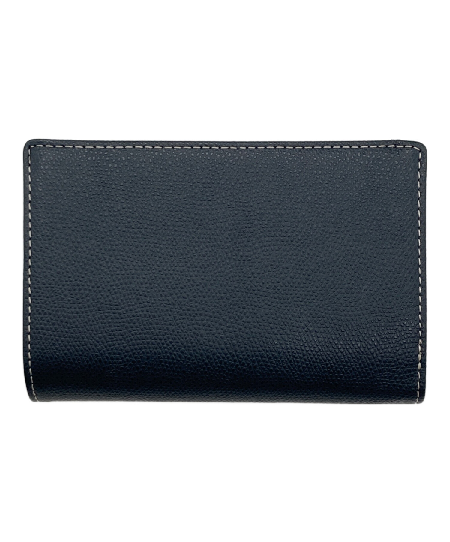 廃盤品 美品 Kitamura コンパクトウォレット 2つ折り 財布 ネイビー 中古・古着通販】KITAMURA (キタムラ) 2つ折り財布 ネイビー サイズ
