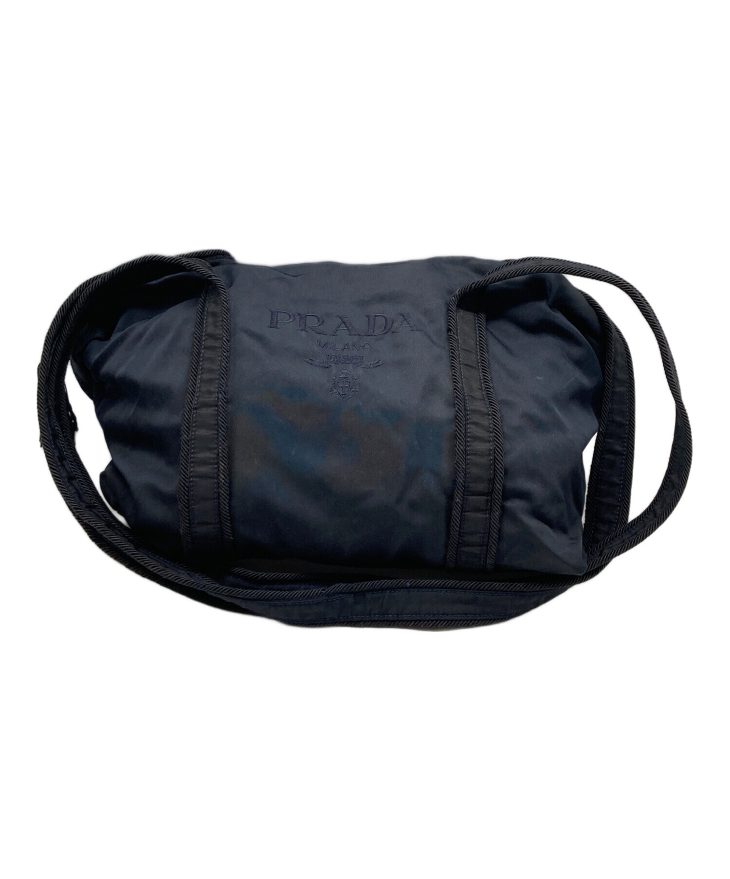 中古・古着通販】PRADA (プラダ) ロゴ刺繍ナイロントートバッグ