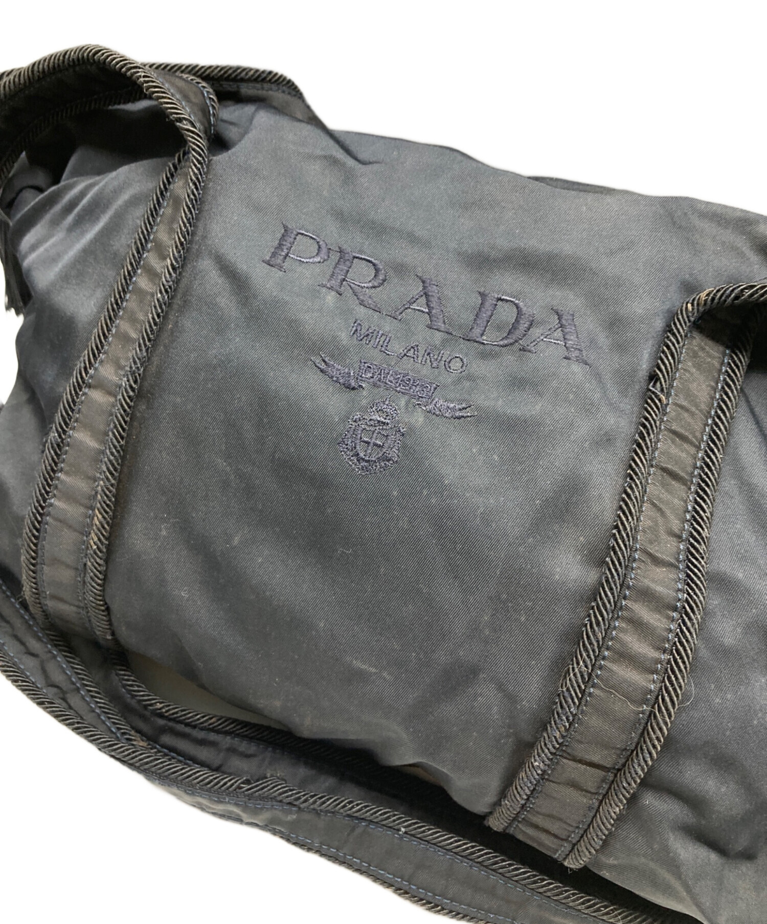 中古・古着通販】PRADA (プラダ) ロゴ刺繍ナイロントートバッグ