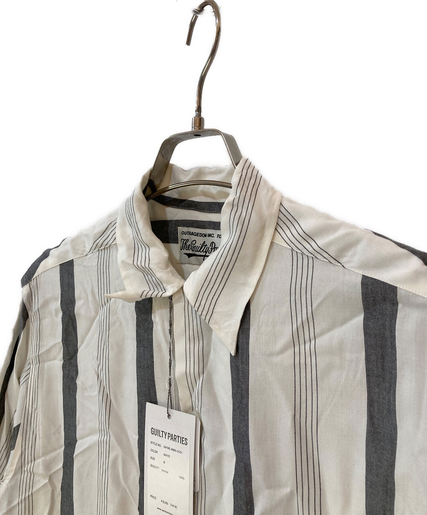 中古・古着通販】WACKO MARIA (ワコマリア) STRIPED OPEN COLLAR SHIRT