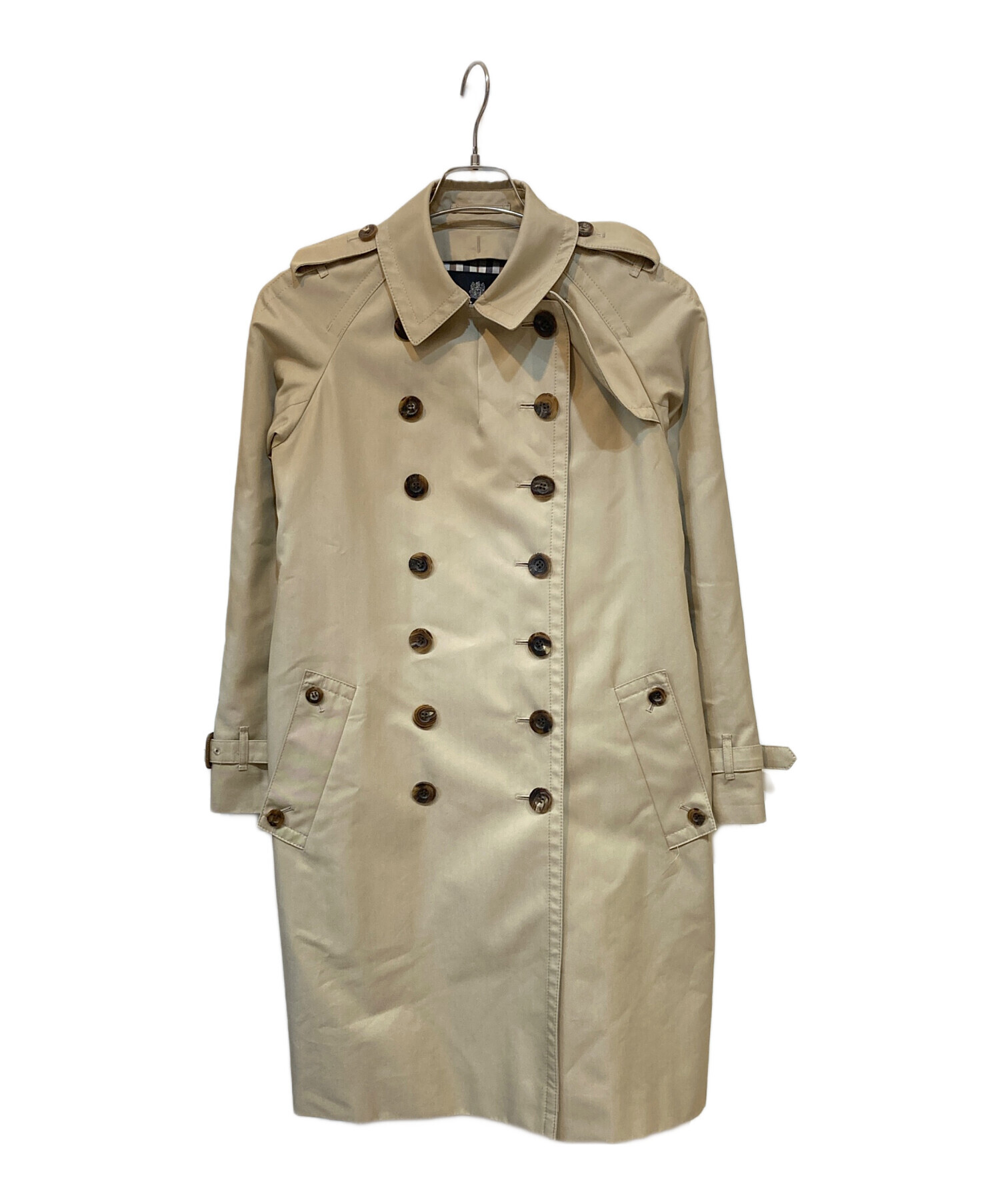 Aquascutum ベージュ トレンチコート　サイズ36 美品 中古・古着通販】Aquascutum (アクアスキュータム) トレンチコート