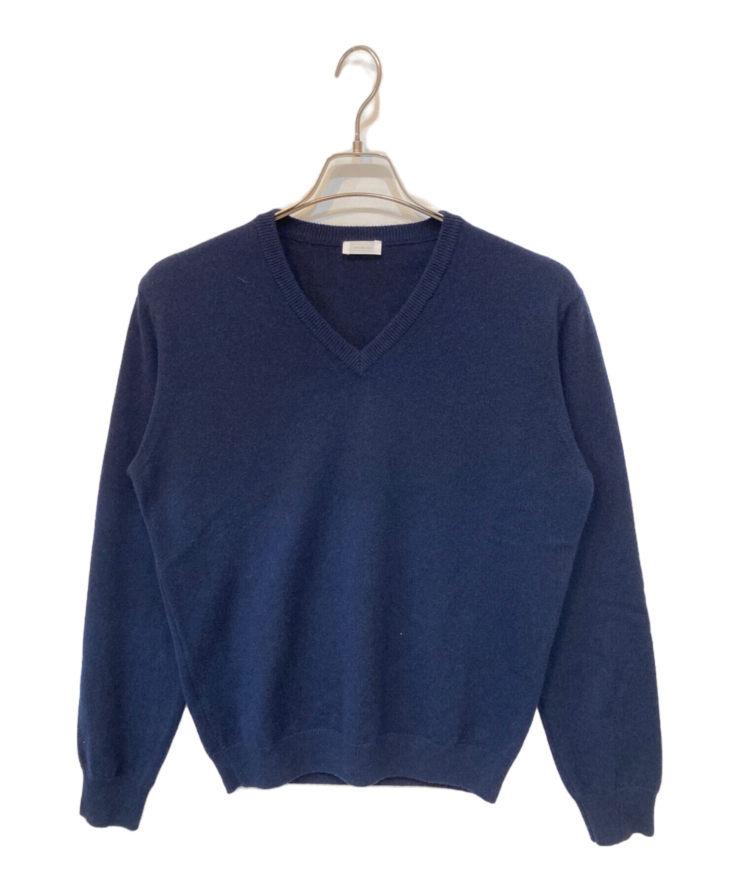 中古・古着通販】MALO (マーロ) カシミヤVネックニット ネイビー