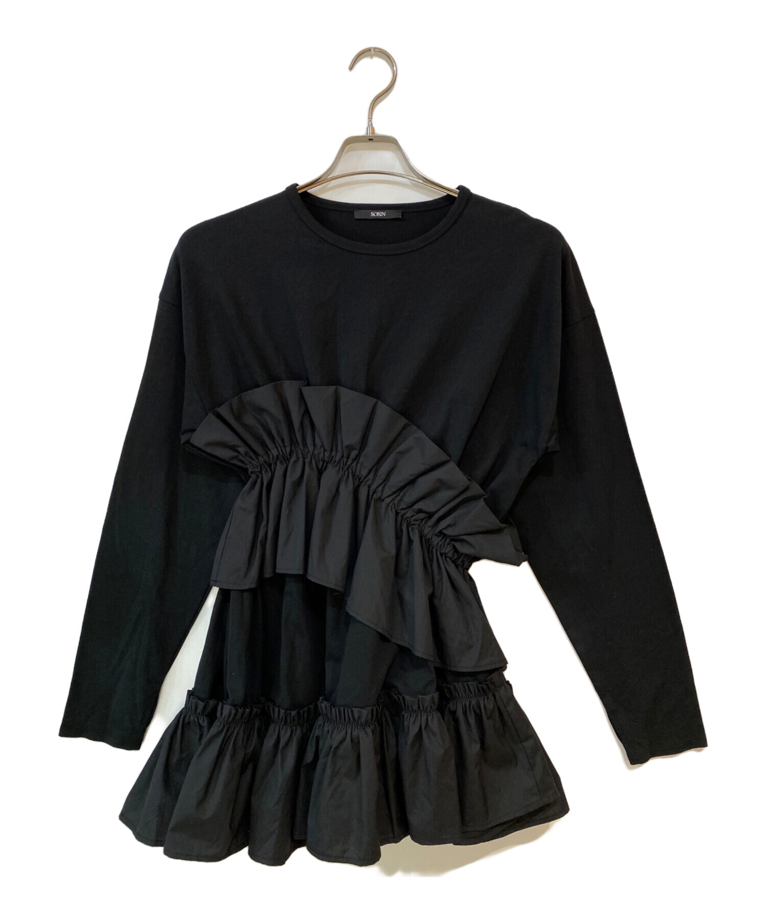 ソリン　今季　Asymmetry Ruffled Long T-shirt 中古・古着通販】SORIN (ソリン) Asymmetry Ruffled Long T-shirt