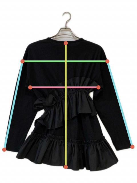 ソリン　今季　Asymmetry Ruffled Long T-shirt 中古・古着通販】SORIN (ソリン) Asymmetry Ruffled Long T-shirt