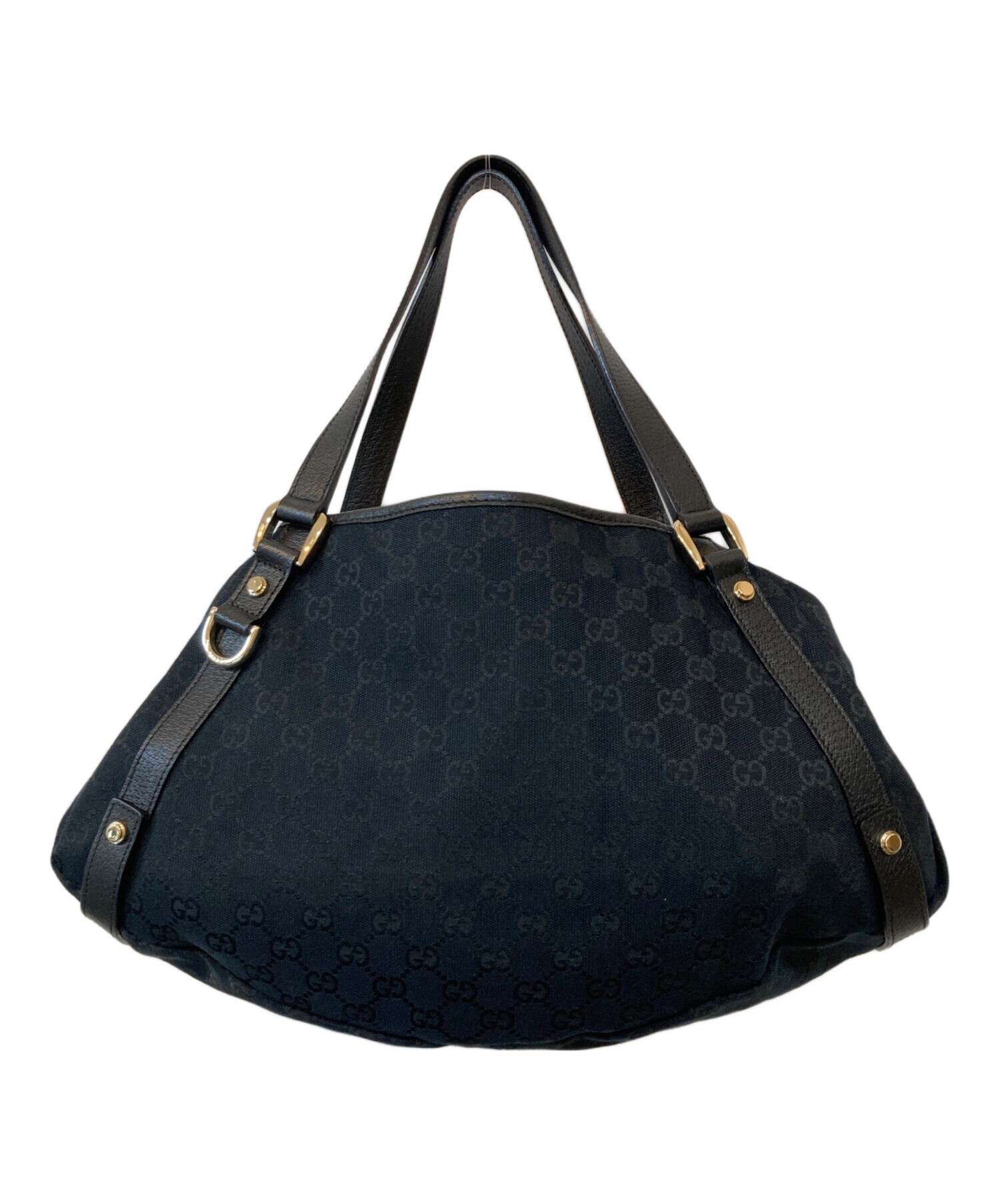 中古・古着通販】GUCCI (グッチ) GGキャンバス トートバッグ ブラック