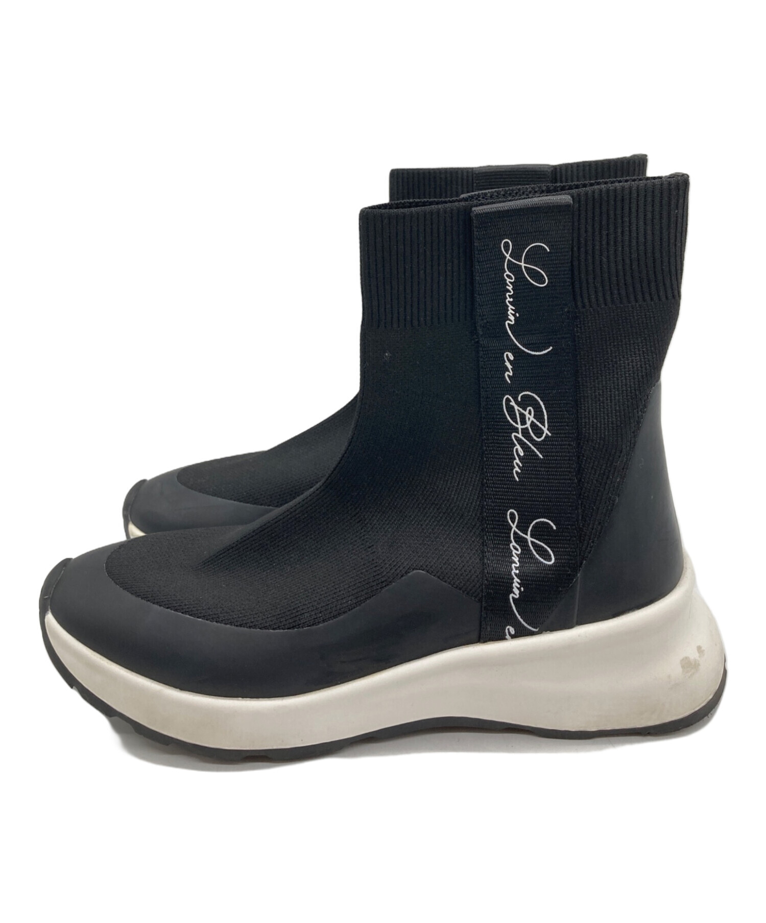 【美品】LANVIN en Bleu ストレッチニットショートブーツ 中古・古着通販】LANVIN en Bleu (ランバンオンブルー) スニーカー