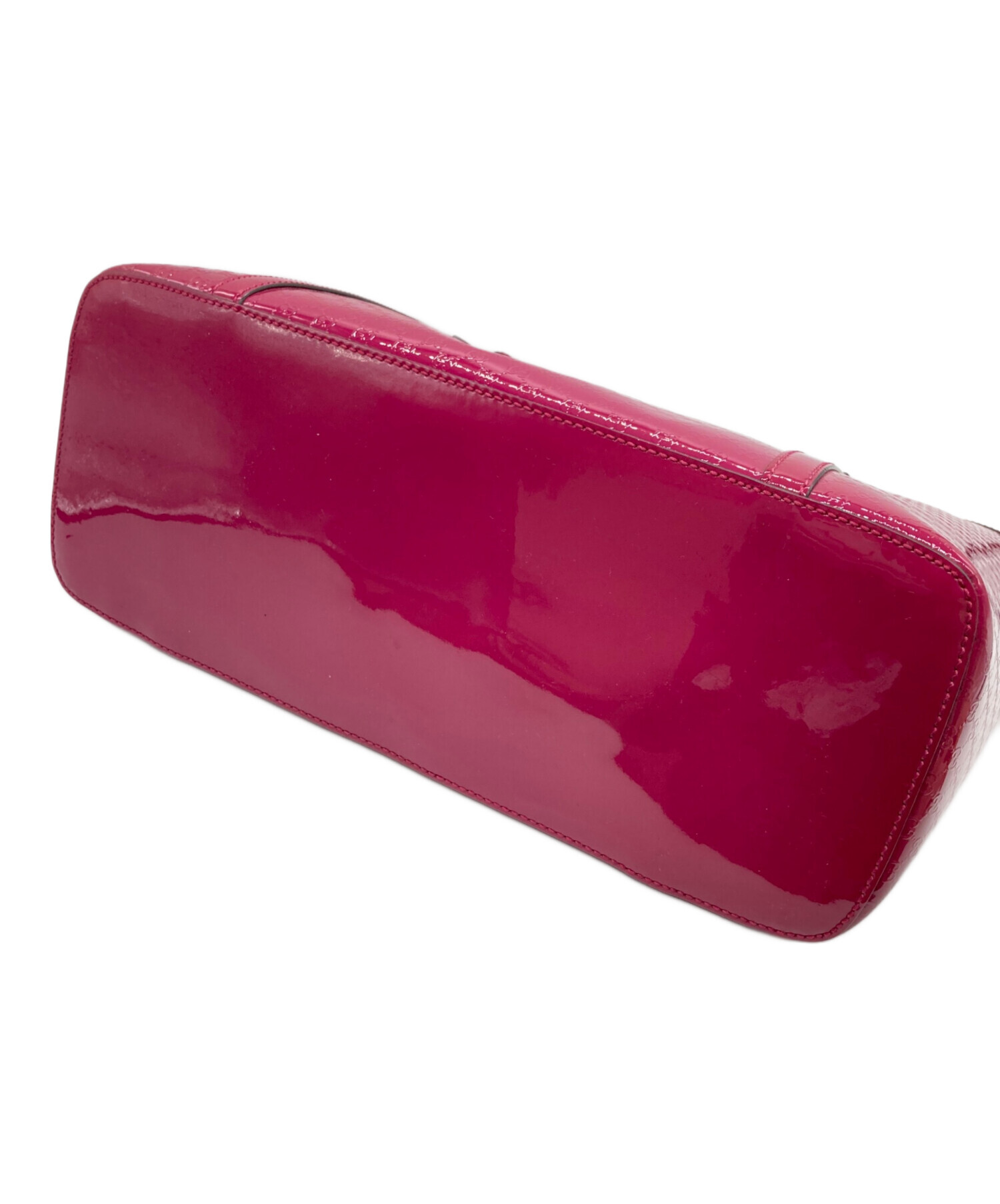 新品未使用タグ付★GUCCI★現行★パテント★ロングスカート 中古・古着通販】GUCCI (グッチ) マイクログッチシマ パテント