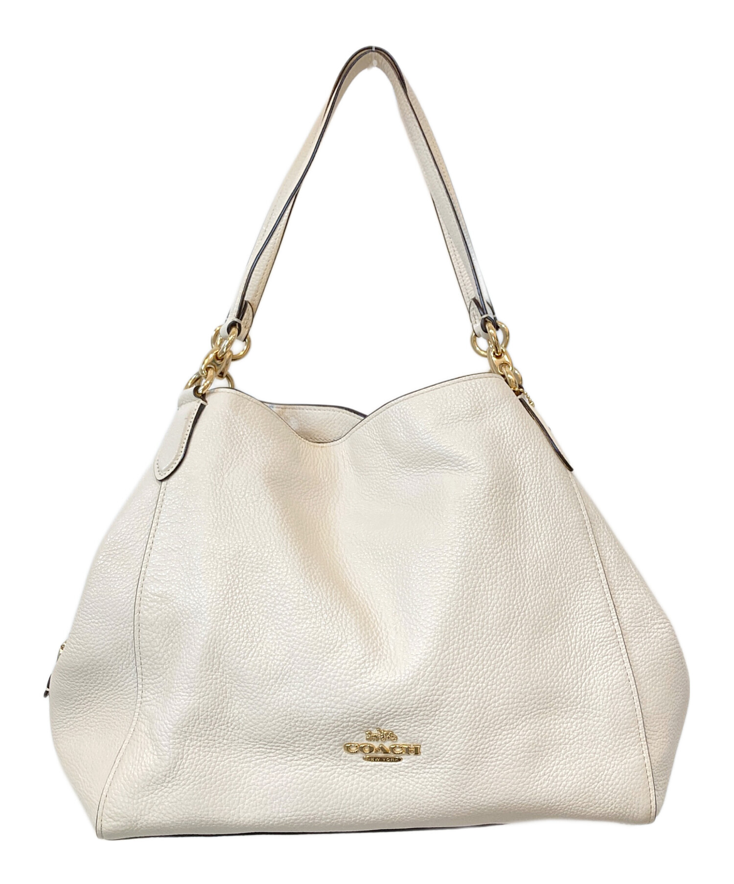 【未使用品】COACH ホワイトレザー ショルダーバッグ 定価44800 COACH（コーチ） ショルダーバッグ バッグ レディース アウトレット