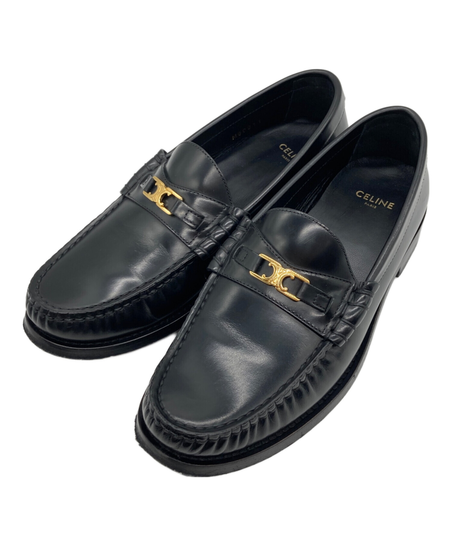 中古・古着通販】CELINE (セリーヌ) トリオンフローファー ブラック