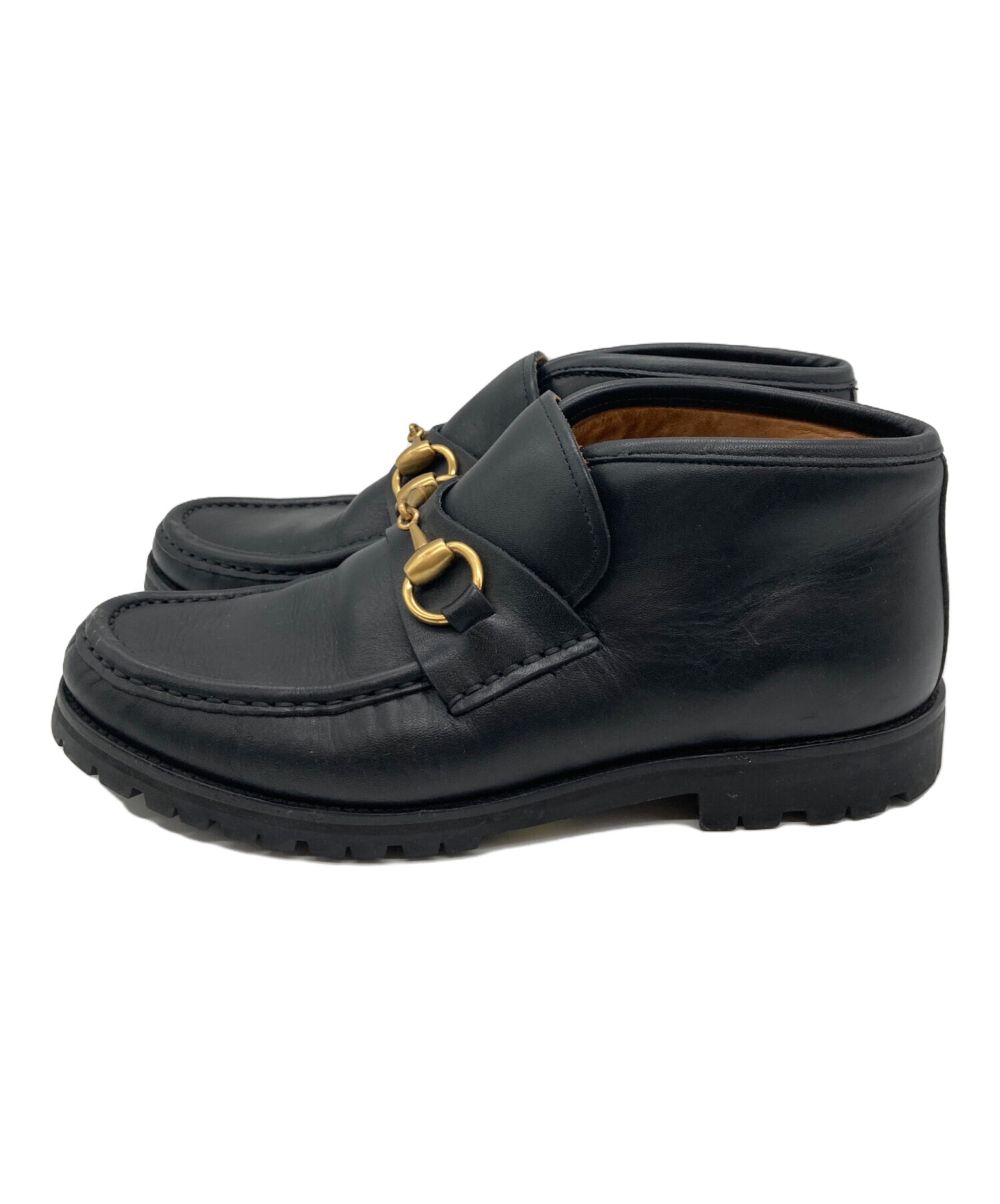 GUCCI ブラック ビットモカシン ソフトカーフ