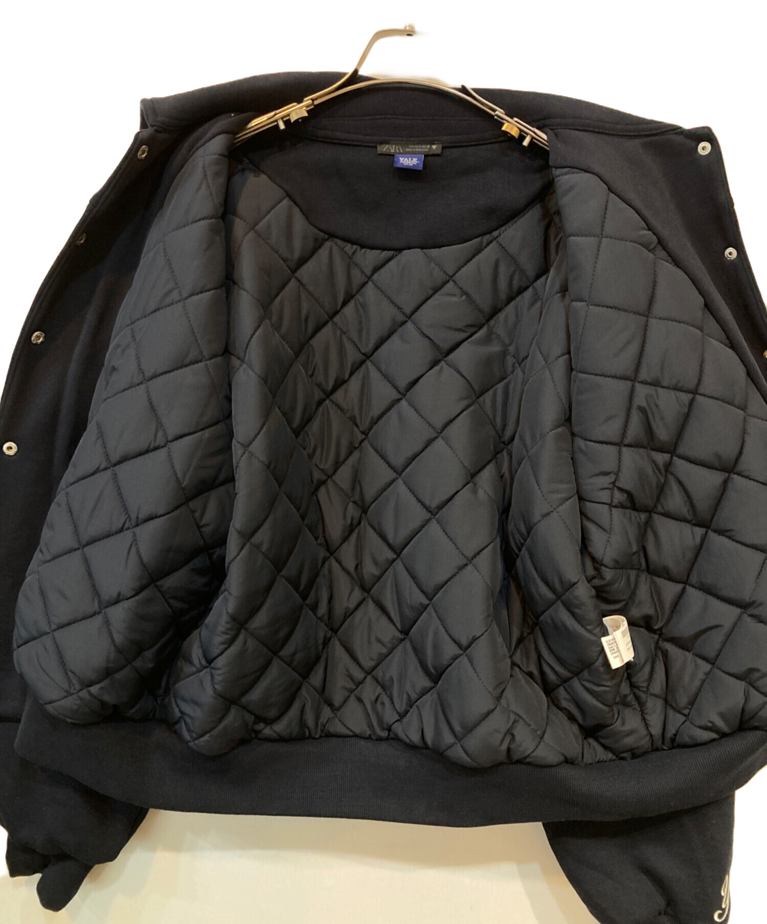 中古・古着通販】ZARA (ザラ) YALE キルティングジャケット ネイビー