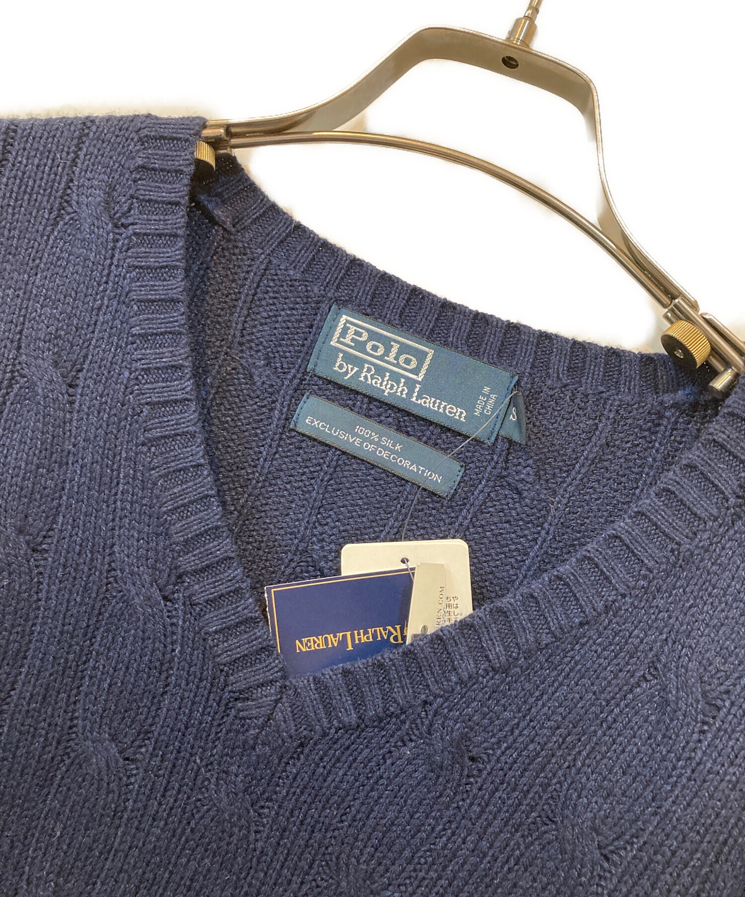 中古・古着通販】POLO RALPH LAUREN (ポロ・ラルフローレン) シルクV