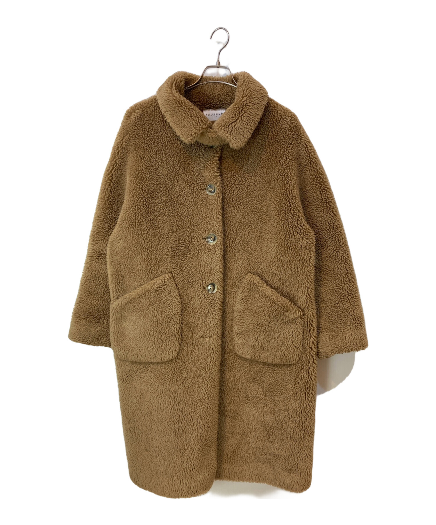 中古・古着通販】PELLESSIMO (ペレッシモ) ボアコート ブラウン サイズ 