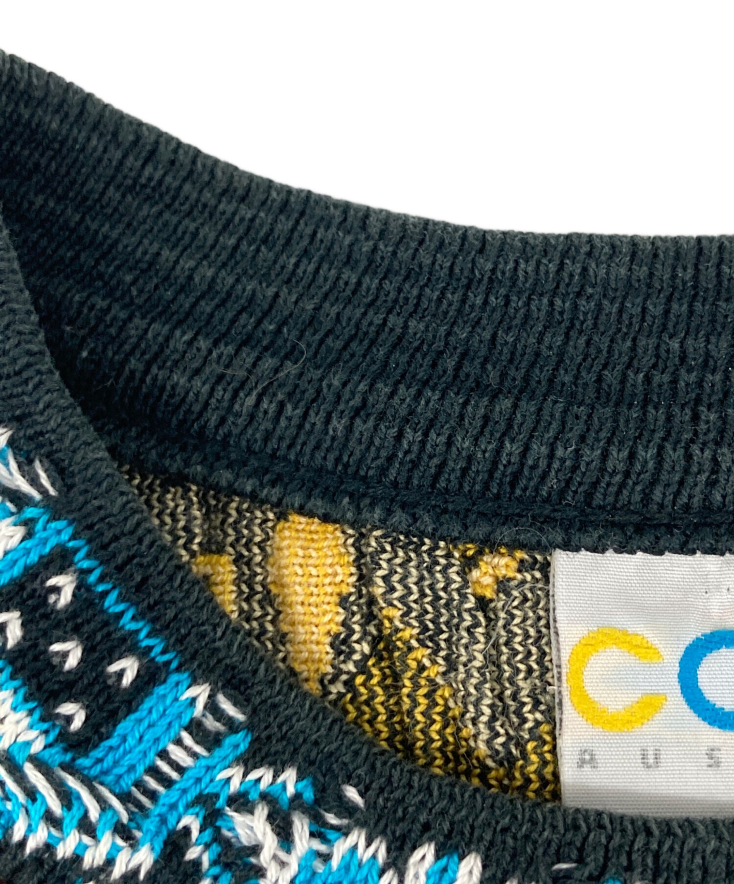 中古・古着通販】Coogi (クージー) 3D 半袖ニット マルチカラー サイズ
