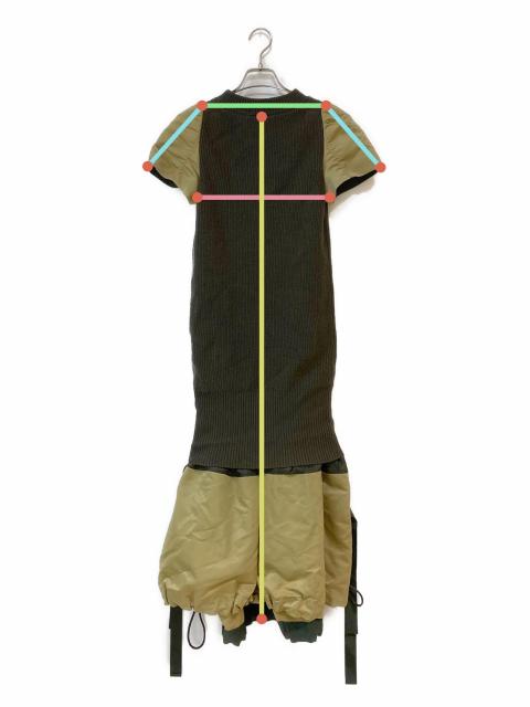 中古・古着通販】sacai (サカイ) MA-1 ドッキングニットワンピース