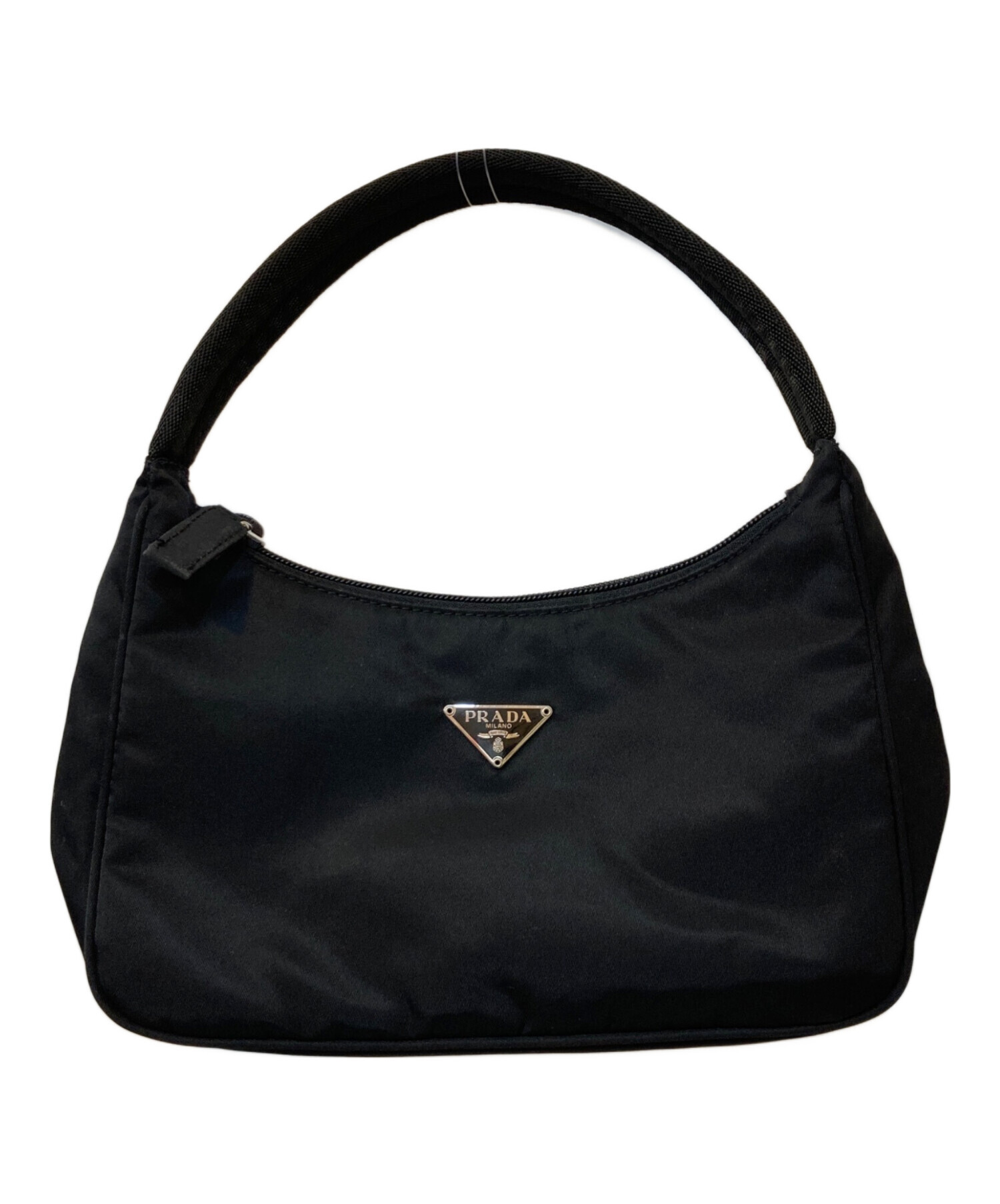 正規品　プラダ　ブラック　ナイロンハンドバッグ 中古・古着通販】PRADA (プラダ) ナイロンハンドバッグ ブラック
