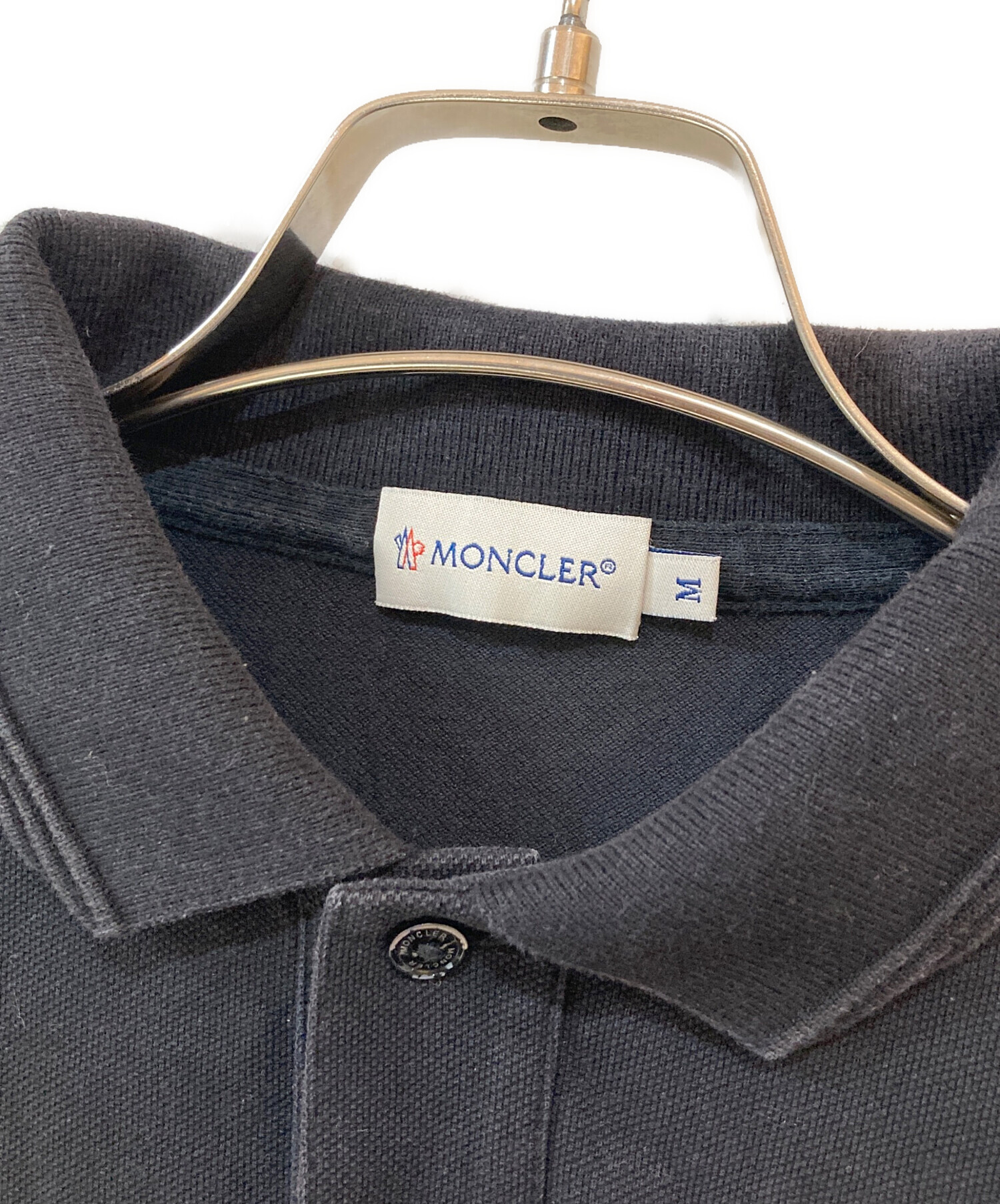 中古・古着通販】MONCLER (モンクレール) ロゴ 刺繍 S/S ポロシャツ