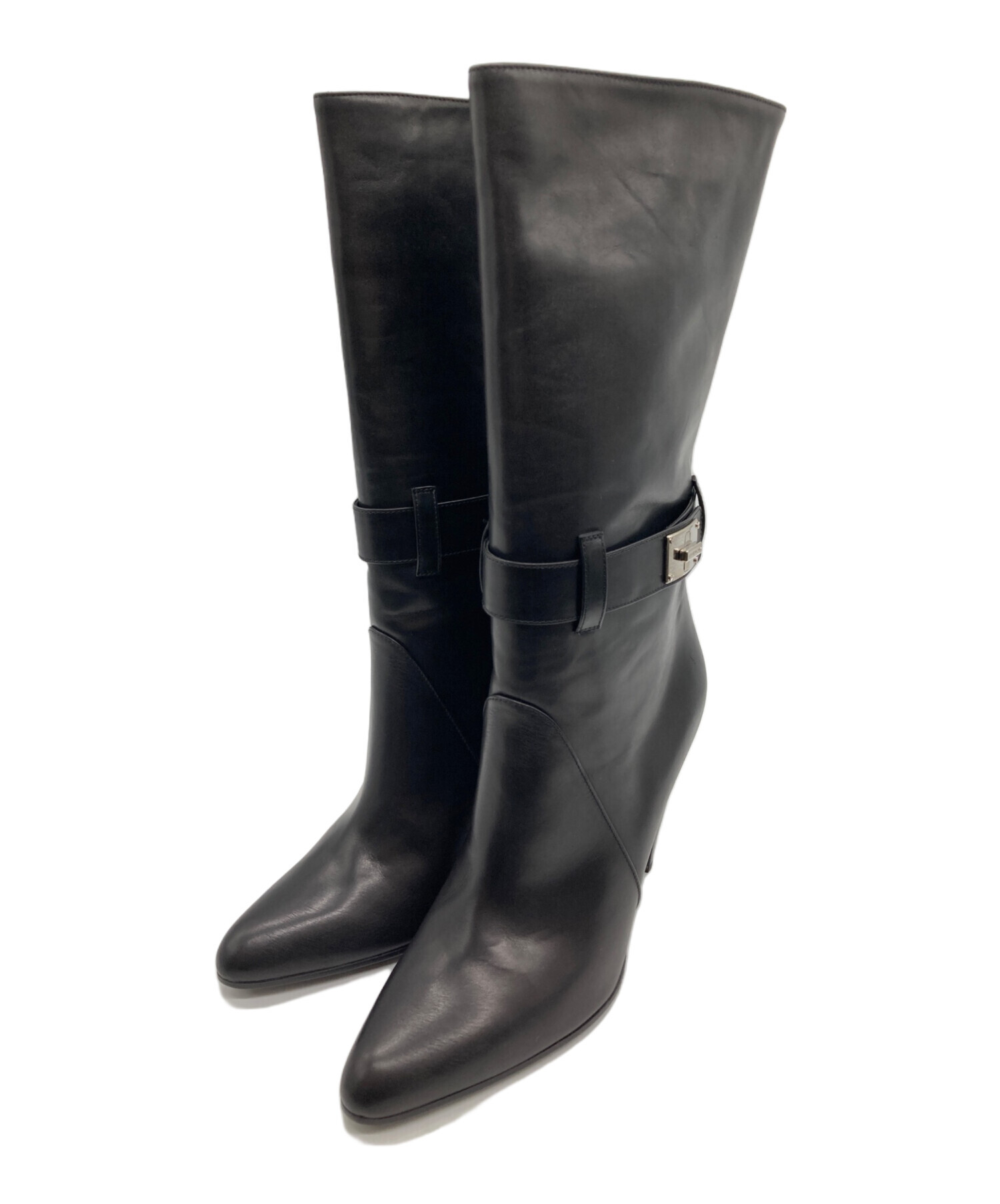 中古・古着通販】GIVENCHY (ジバンシィ) ターンロック ヒールブーツ