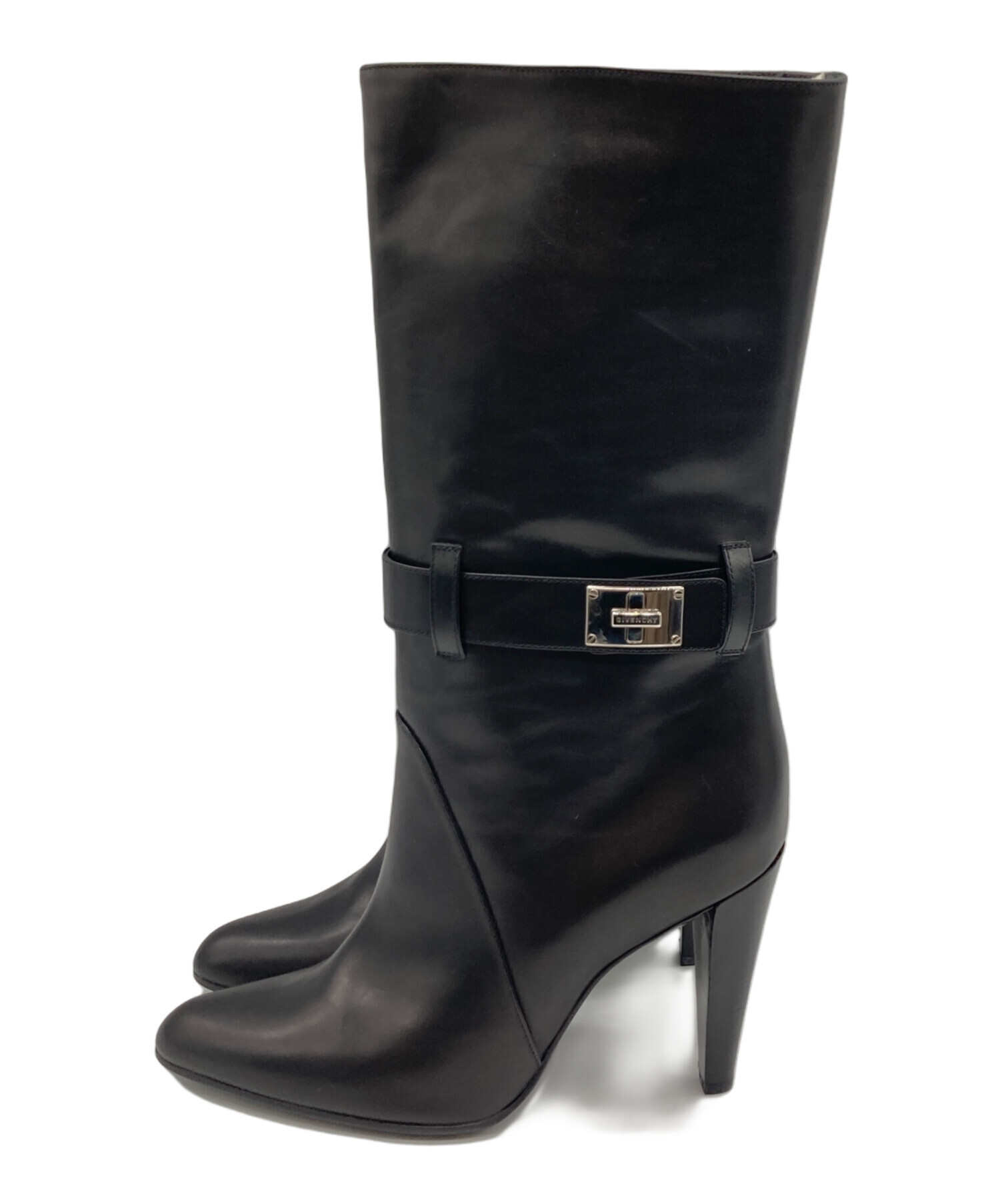 中古・古着通販】GIVENCHY (ジバンシィ) ターンロック ヒールブーツ
