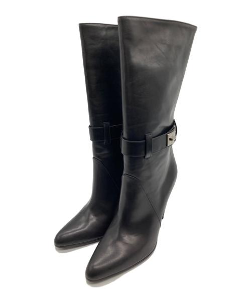 中古・古着通販】GIVENCHY (ジバンシィ) ターンロック ヒールブーツ