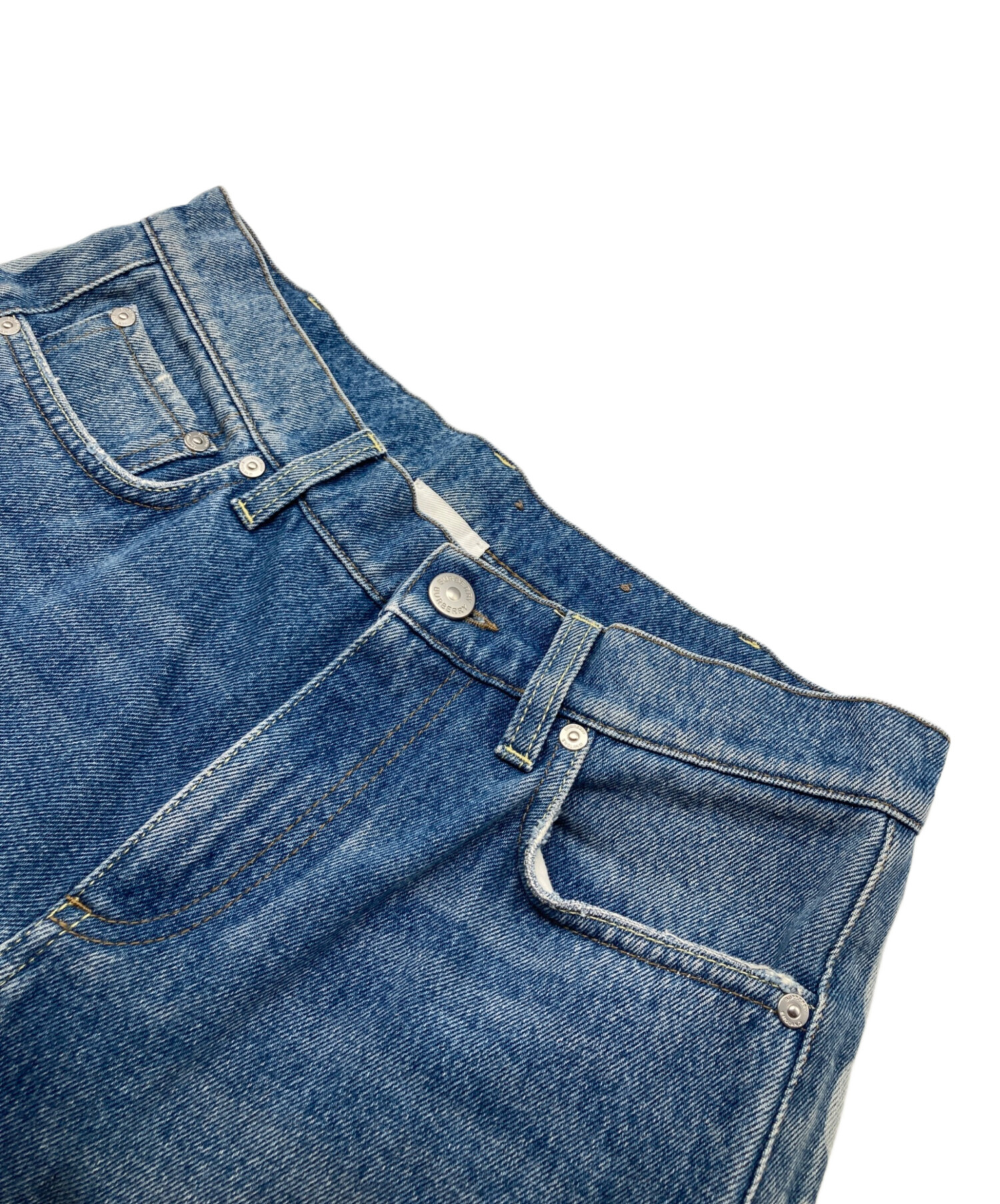 中古・古着通販】BURBERRY (バーバリー) サイドロゴ ストレートデニム