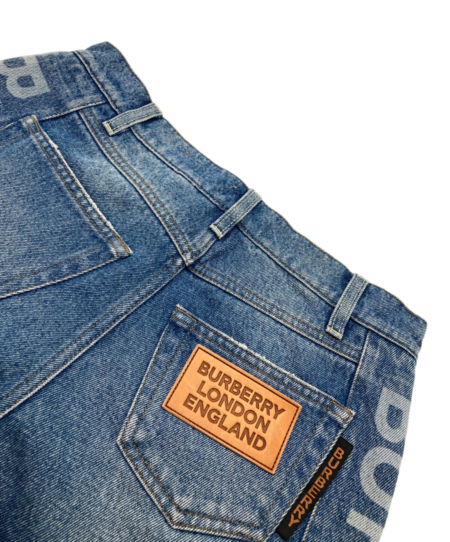 中古・古着通販】BURBERRY (バーバリー) サイドロゴ ストレートデニム